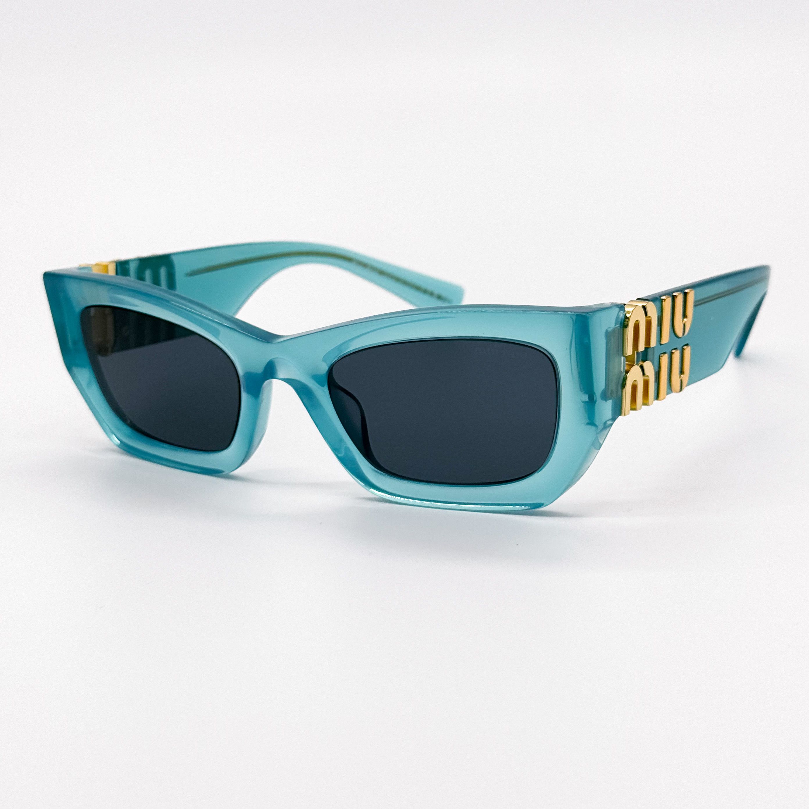 NEW MIU MIU MU 09WS 19L09T BLUE MU09WS 19L09T SUNGLASSES - 2