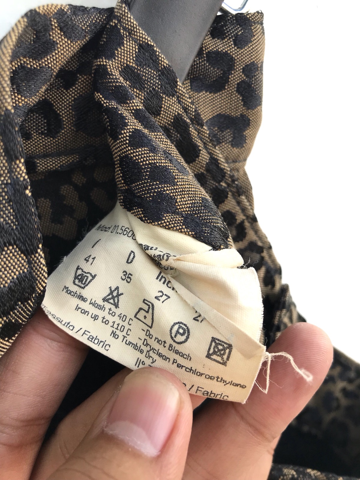 Authentic Fendi Leopard Print Trousers Pants - 12