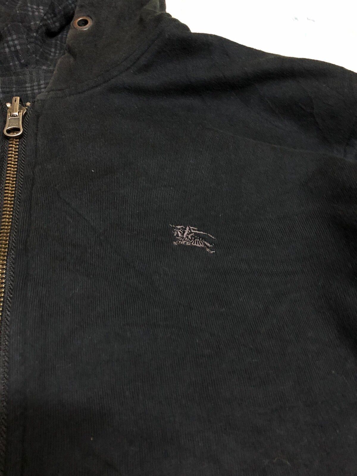 Burberry Blue Label Reversible Plaid Zipper Hoodie - 8
