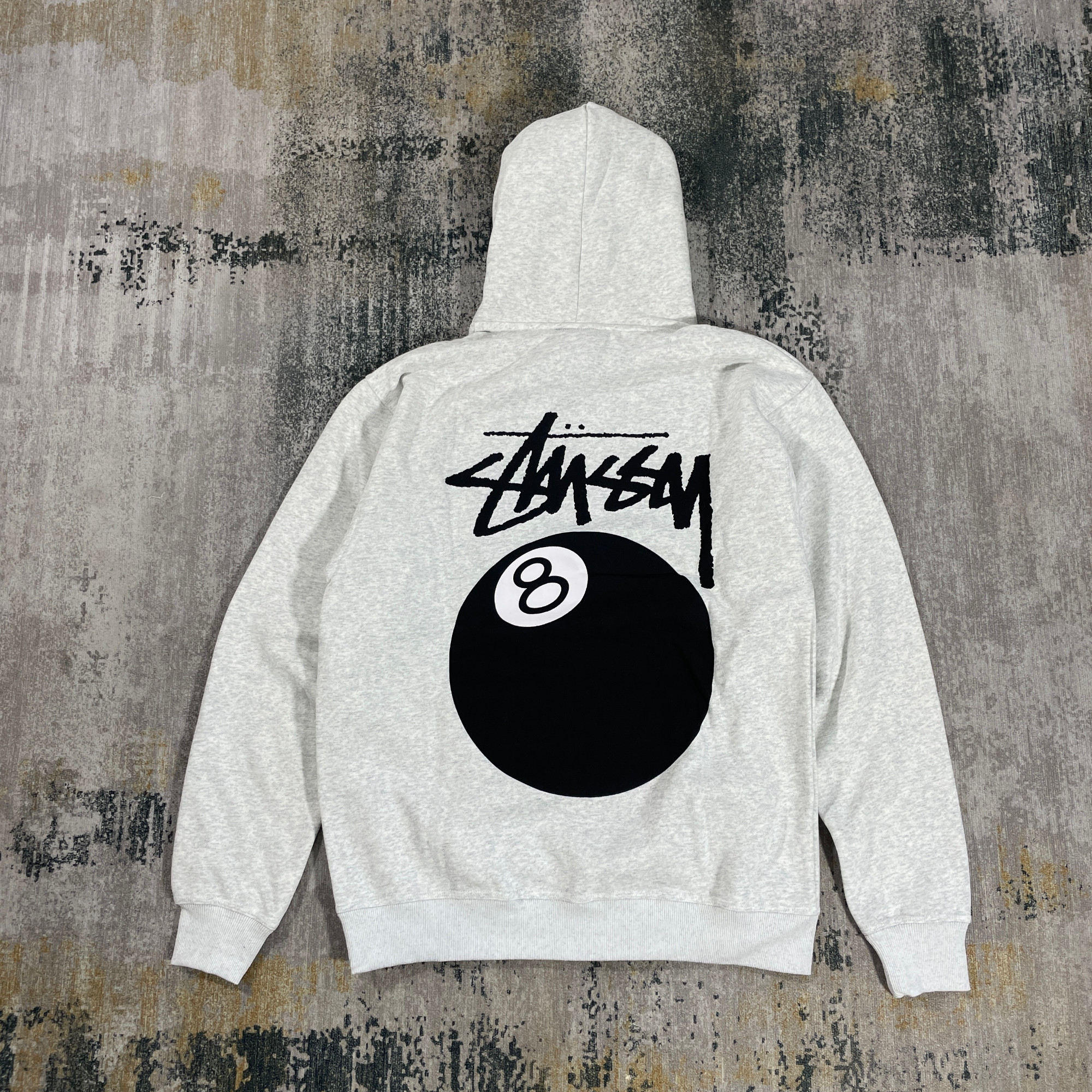 Stüssy Stussy 8 Ball Hoodie Ash Heather // Large | hlnstuff