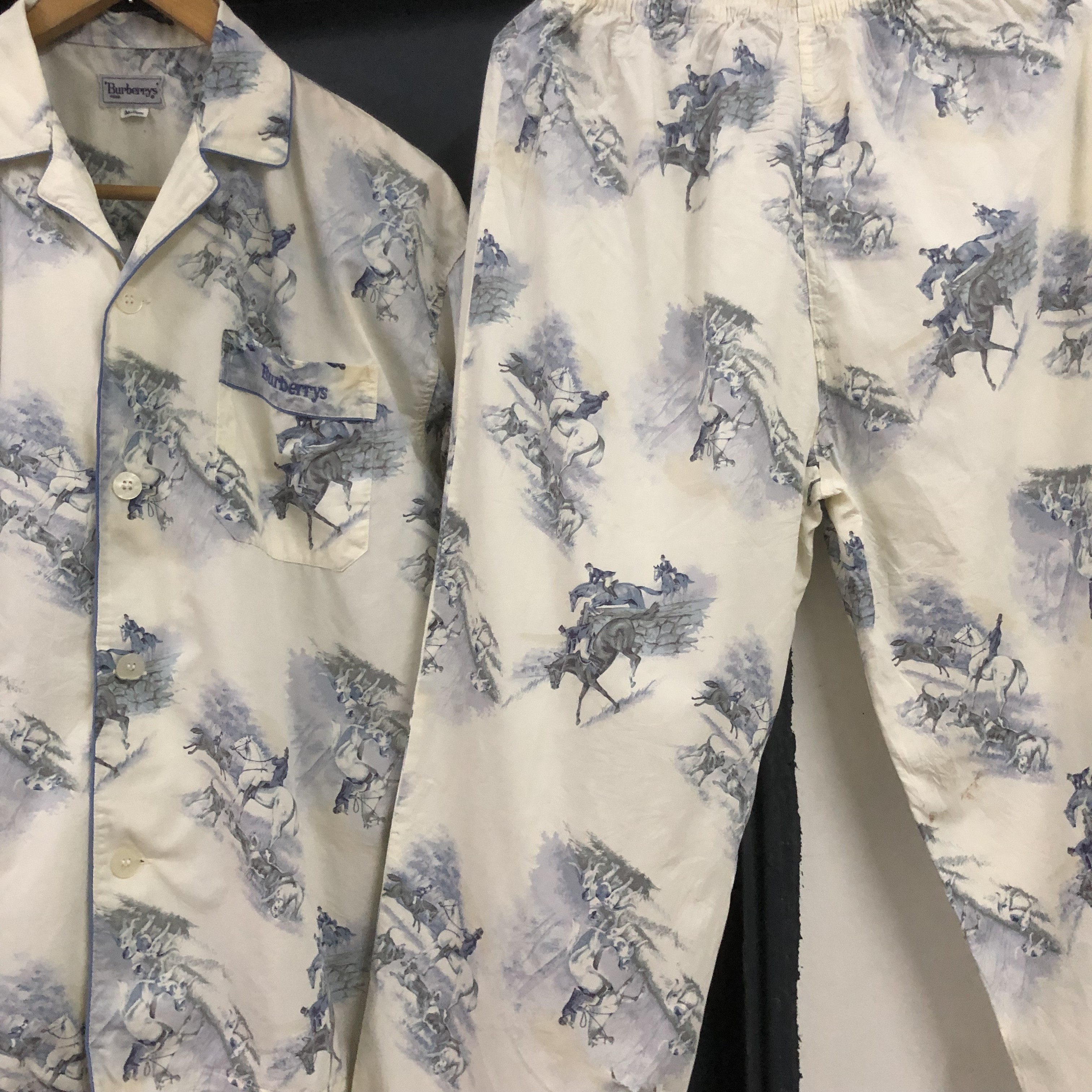 Burberry Prorsum - rare authentic one set vintage burberrys sleepwear - 11