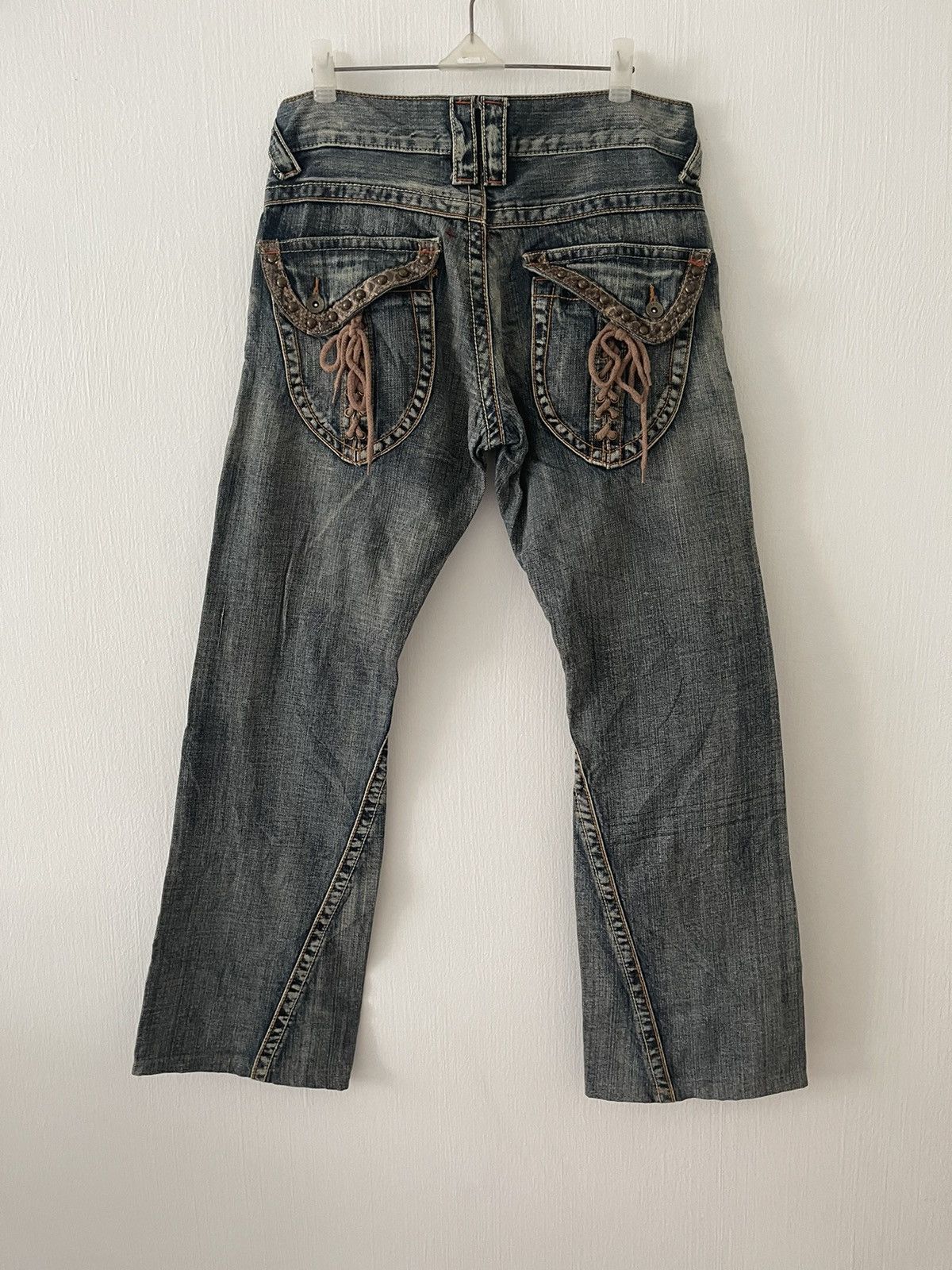 If Six Was Nine - Semantic Design Multi Pocket flare Jeans - 2
