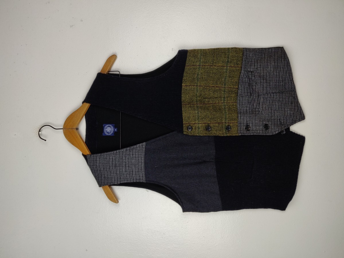 J. Press - x Arthur Harrison Patchwork Reconstruct Vest - 2