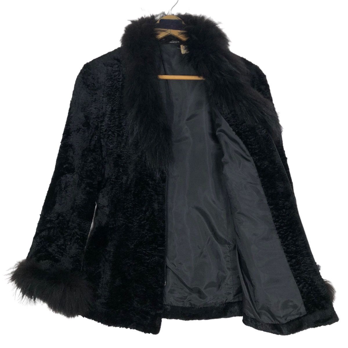 Vintage Valentino Garavani Faux Fur Velvet Jacket - 5