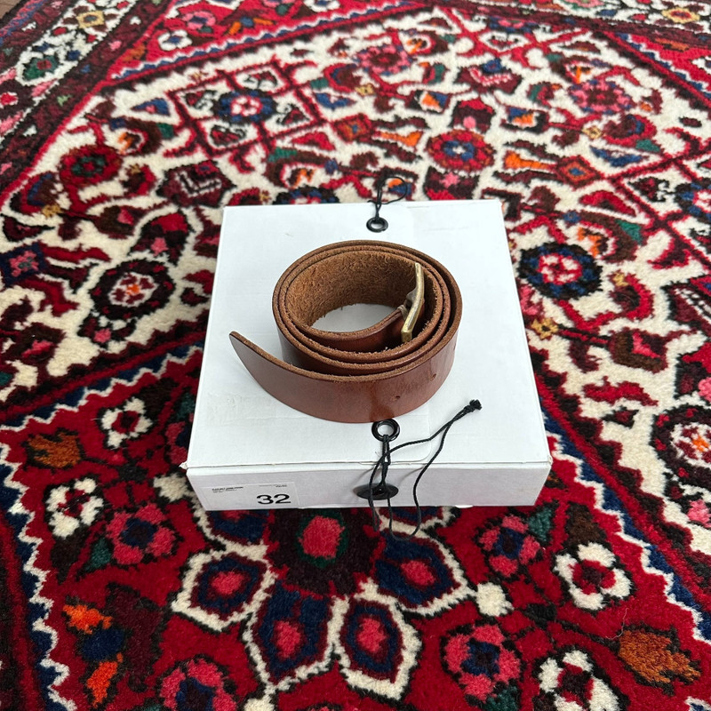 Visvim 16AW Plain Belt 45mm Leather LT Brown - 1