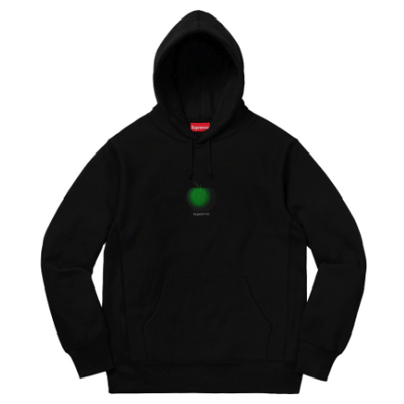 SEALED Supreme 1997 Retro Apple Logo Hoodie Black DS - 1