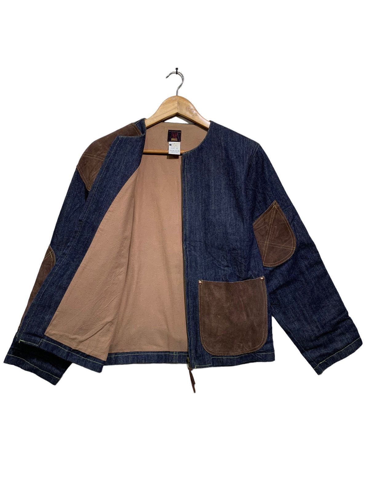 🔥NEPENTHES DENIM JACKETS WITH LEATHER PATCHWORK - 10