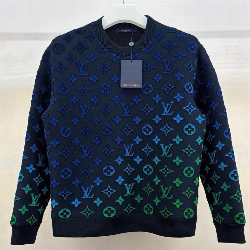 Louis Vuitton Monogram Sweatshirt with Gradient Multicolored Print - 1