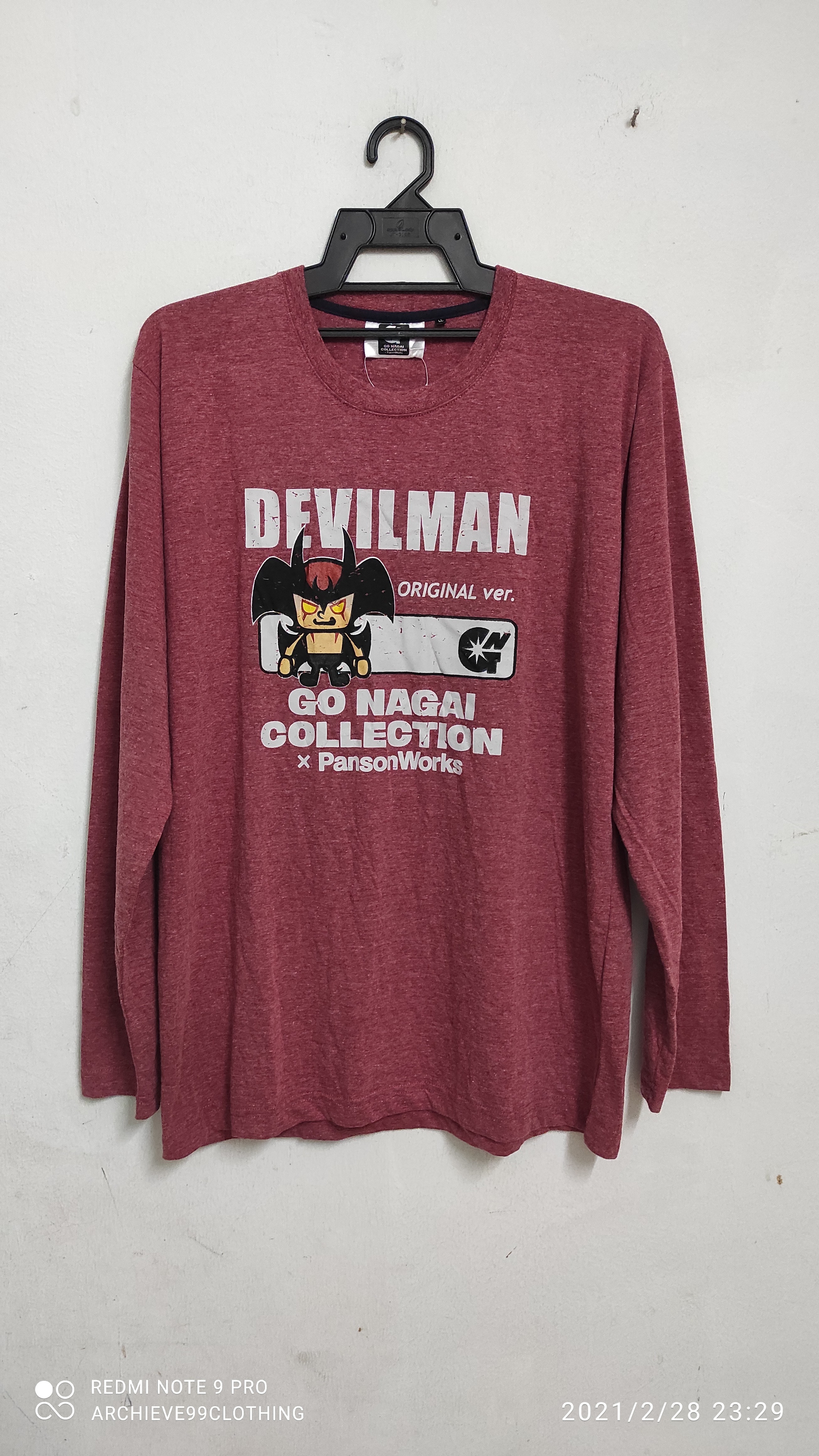 Japanese Brand - DEVILMAN Go Nagai Collection X Panson work OG Merch tee - 1