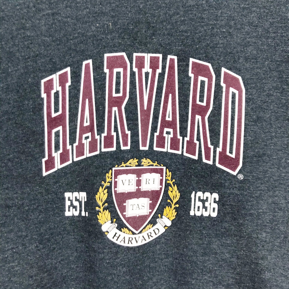 American College - Vintage University Harvard Sweatshirt Big Logo Crewneck - 5