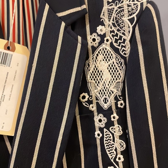 Thom Browne Tennis Capsule Striped Suit Blazer Jacket - 3
