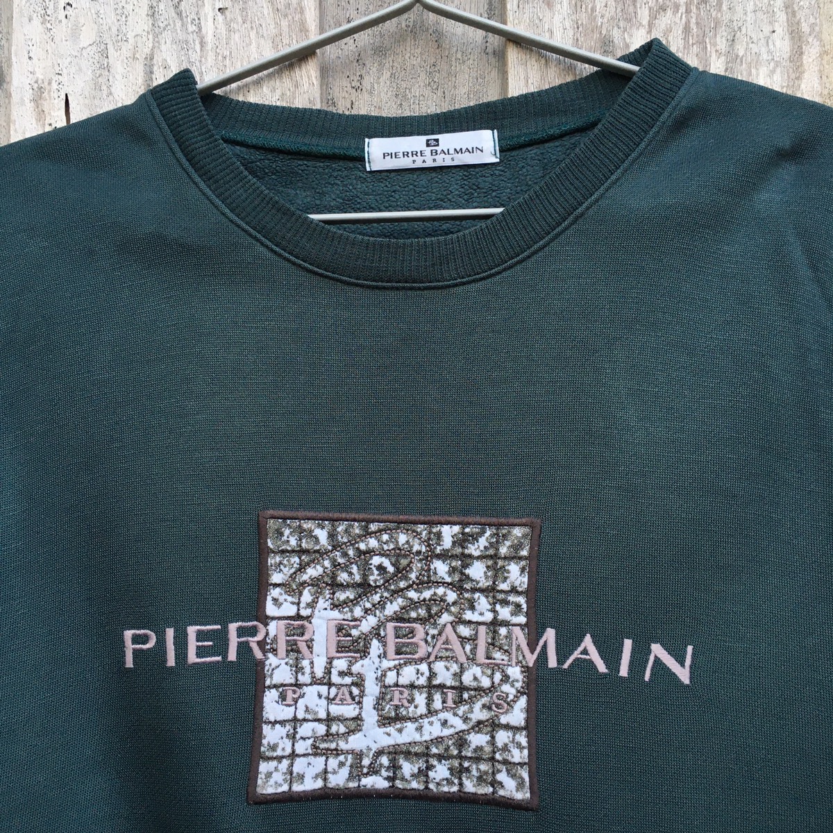 Vintage - Vintage Pierre Balmain Sweatshirt Embroidery Big Logo - 2