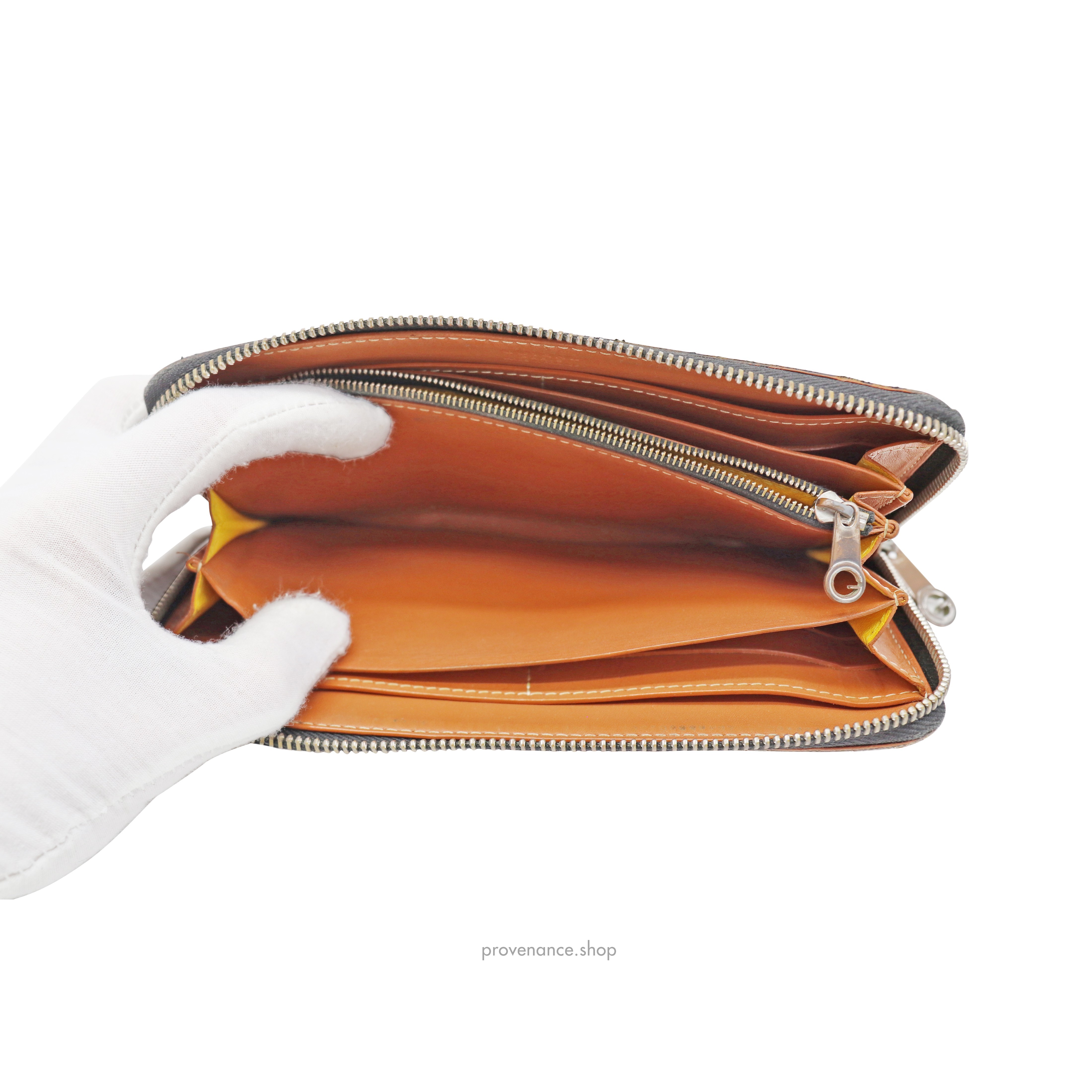 Goyard Matignon Long Wallet - Black/Tan - 11