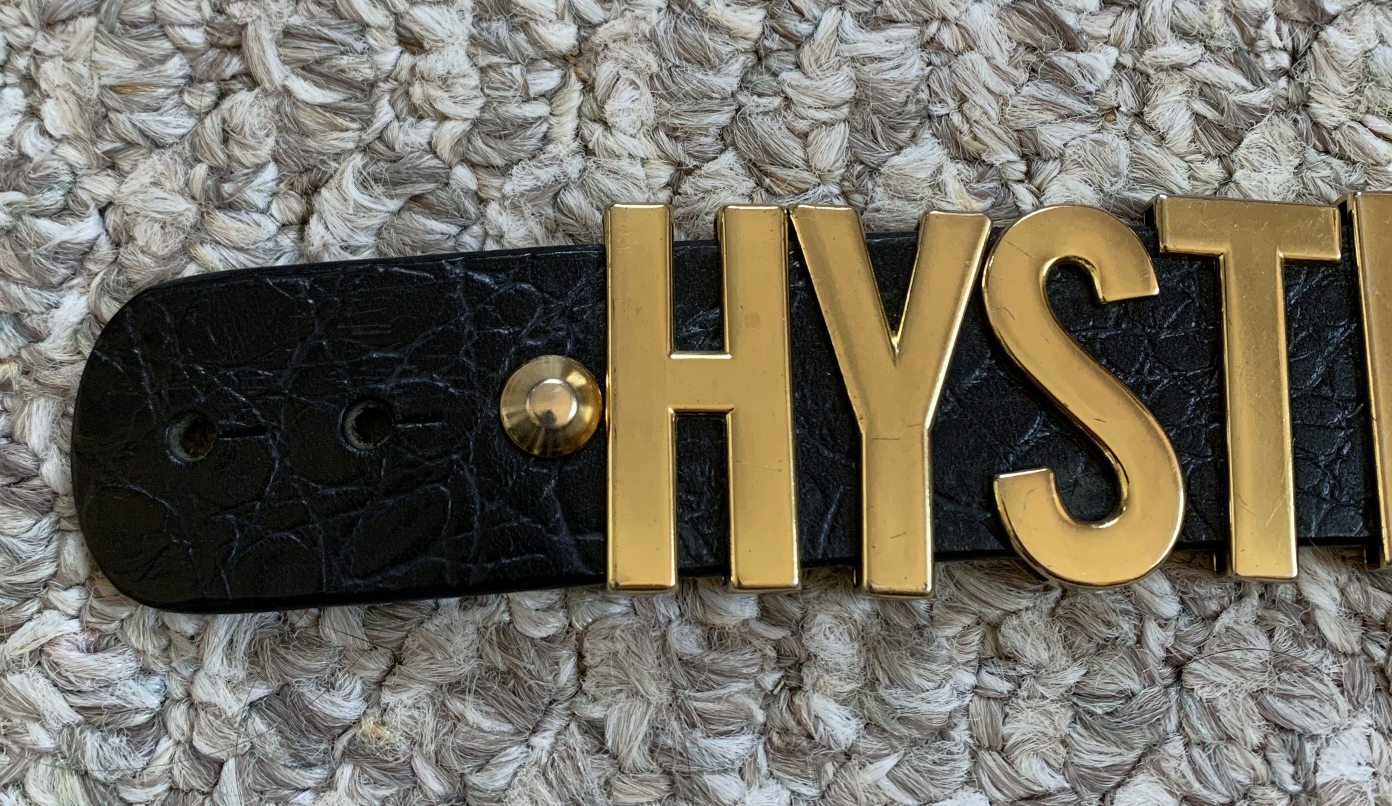 Hysteric Glamour Spellout Logo Leather Bracelet - 3