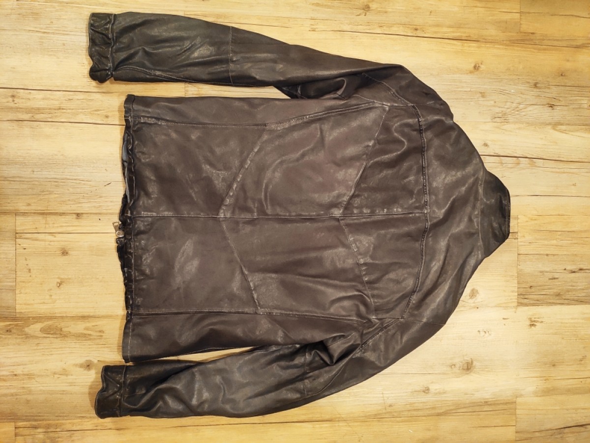 Giorgio Brato - Washed leather biker jacket.Like GUIDI or Julius - 4