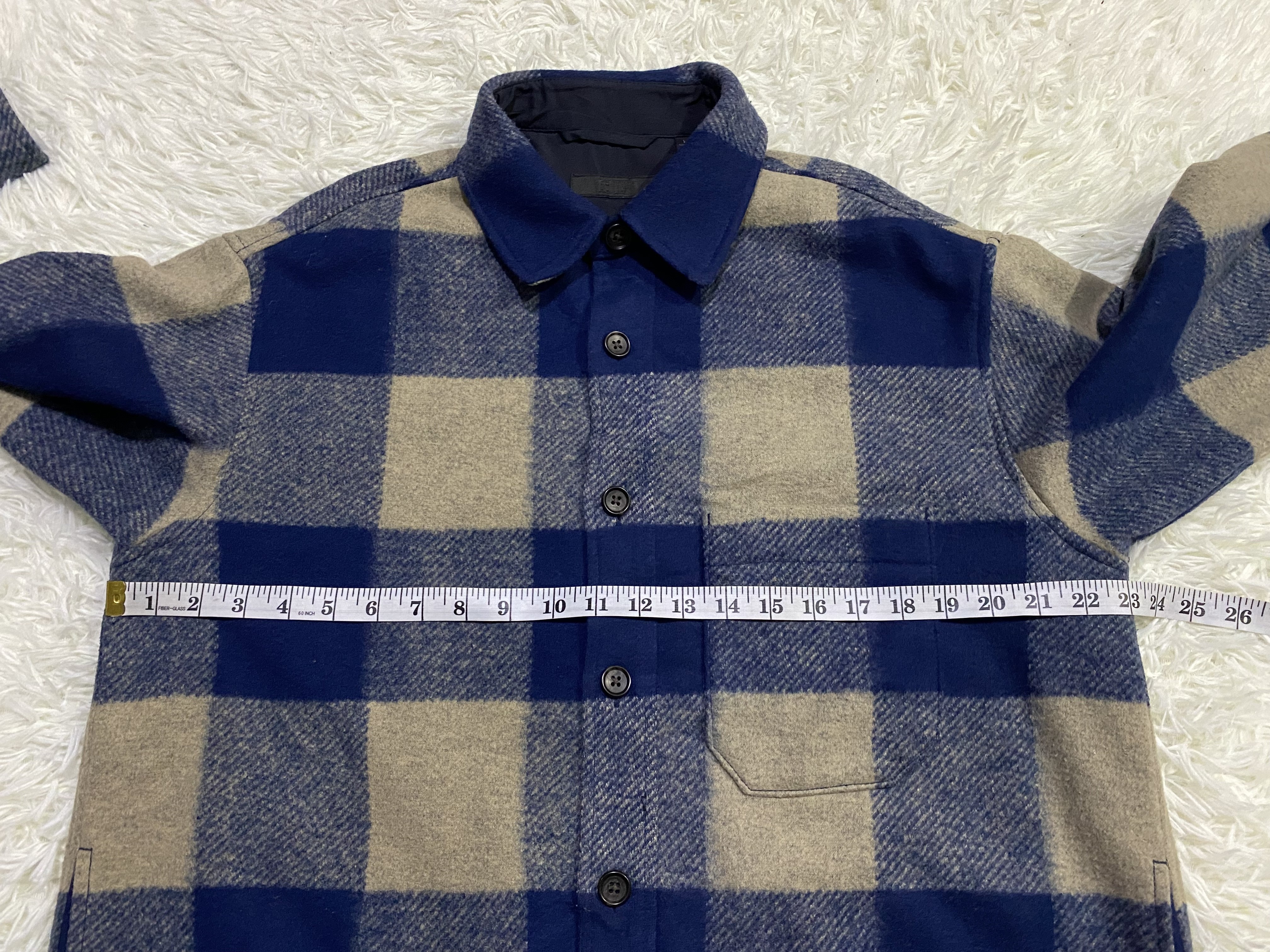 Flannel - Uniqlo Polyester Rayon Button Up Checked Flannel - 15