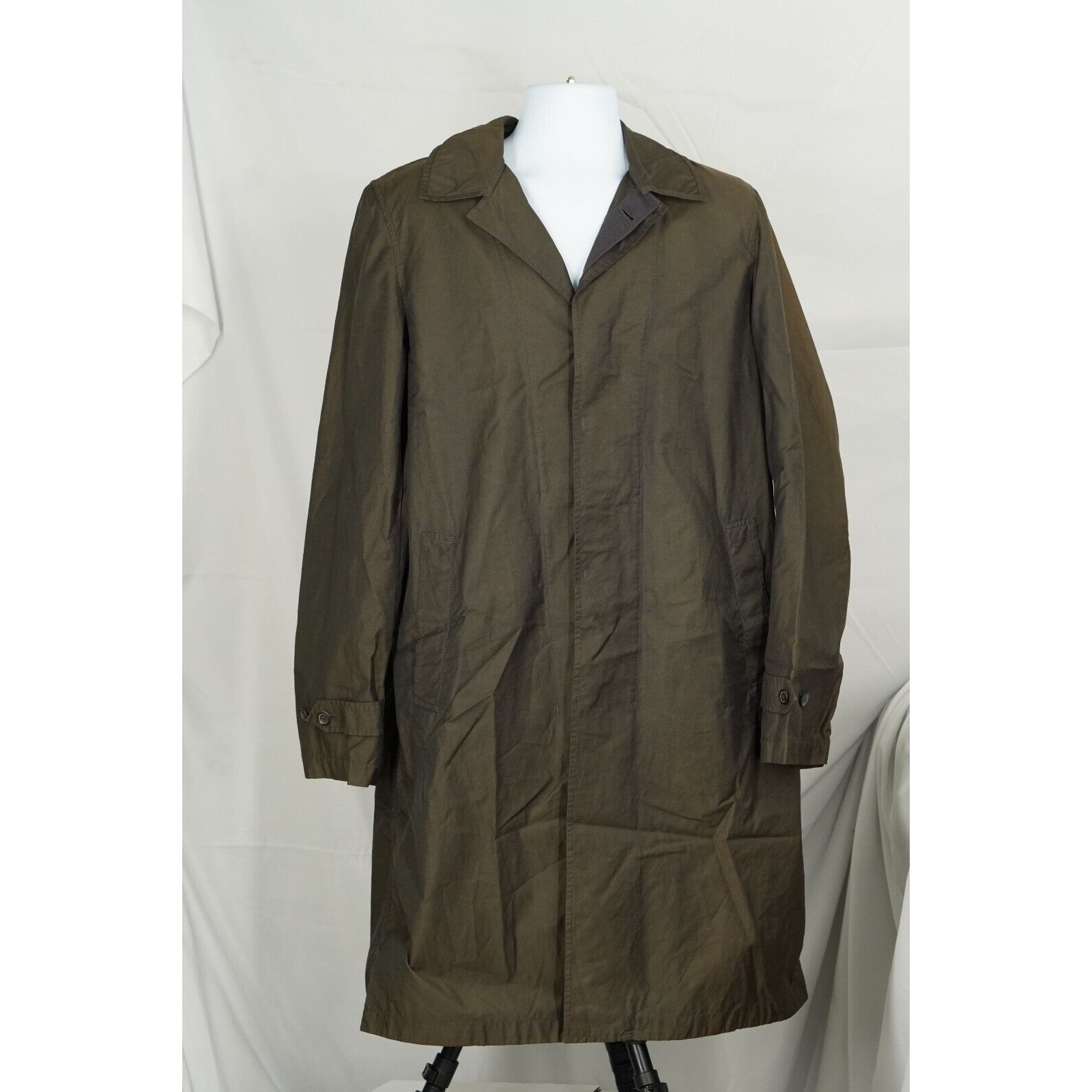 Lanvin Trench Coat Brown Iridescent - Sz 50 - 1