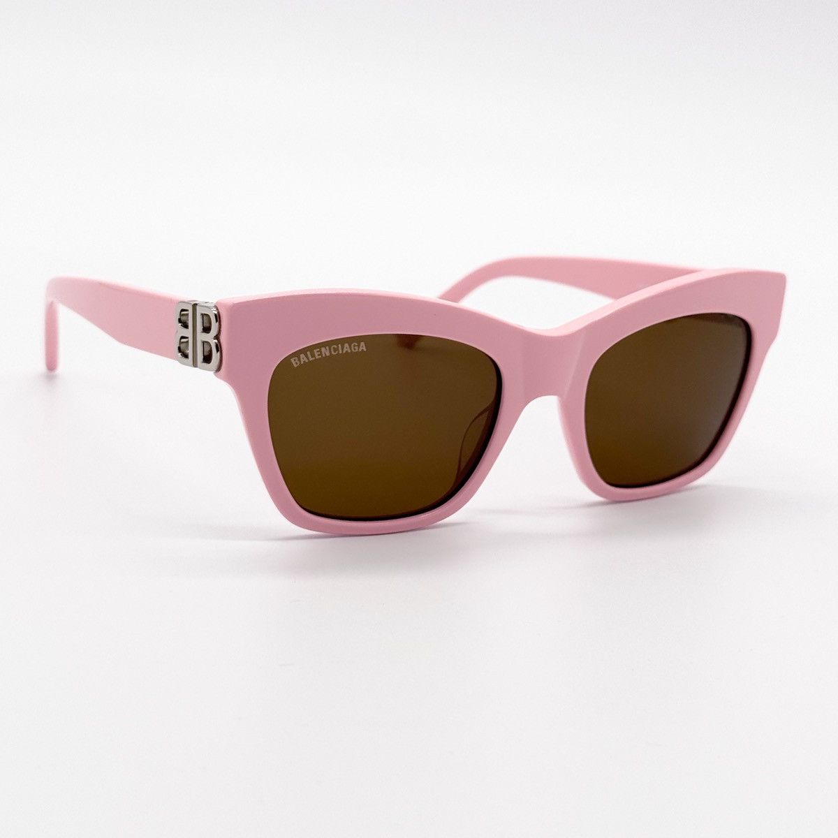 NEW BALENCIAGA BB0132S 003 PINK BROWN WOMEN SUNGLASSES - 6