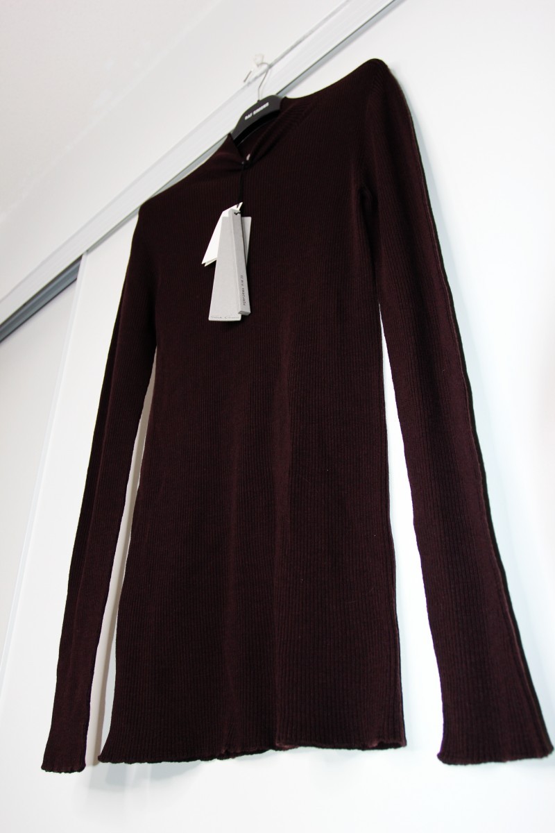 BNWT AW20 RICK OWENS "PERFORMA" RIBBED LUPETTO SWEATER XL - 4