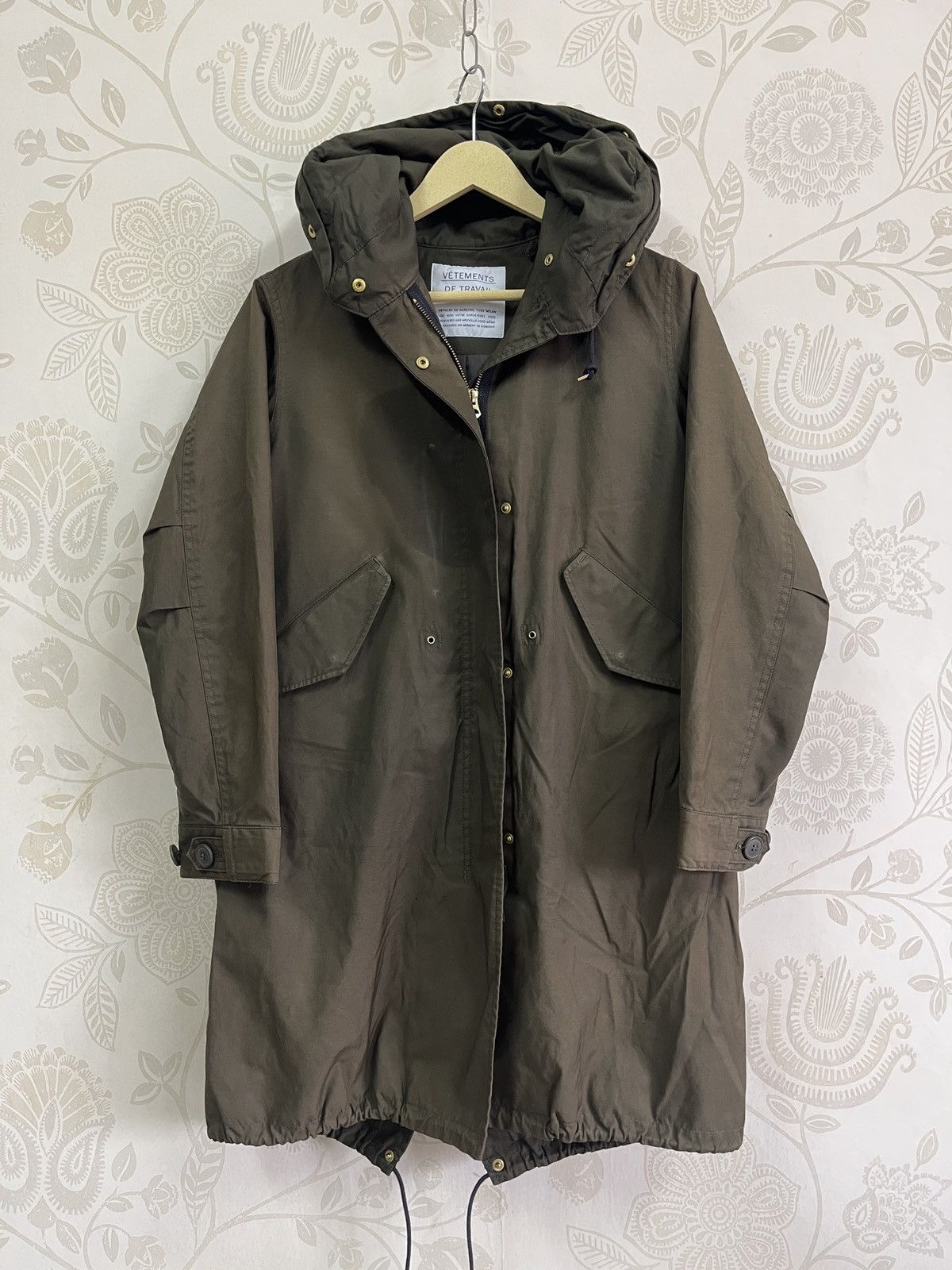 Japanese Brand - Vetements De Travail Long Parka Coat Fishtail Jacket Hooded - 21
