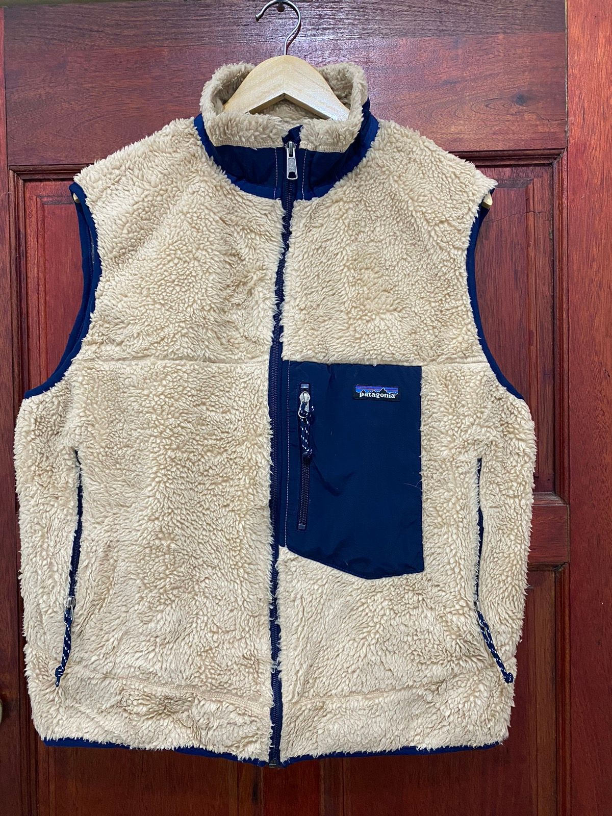 Vintage 1990s Patagonia Deep Pile Sherpa Vest Jacket - 1