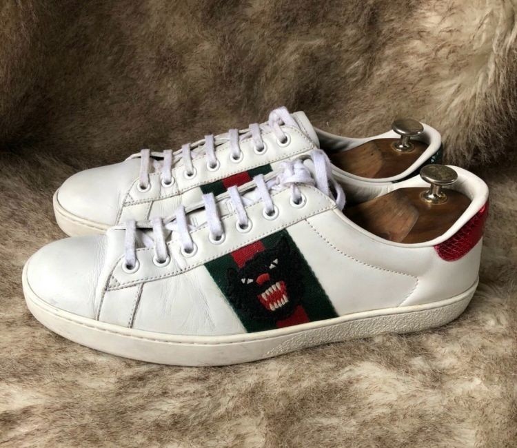 *THRIFT*Ace Panther Embroidered Sneaker - 1