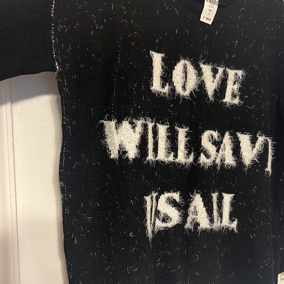 LF Mika & Gala “Love will save us all” Oversized Graphic Sweater - 5