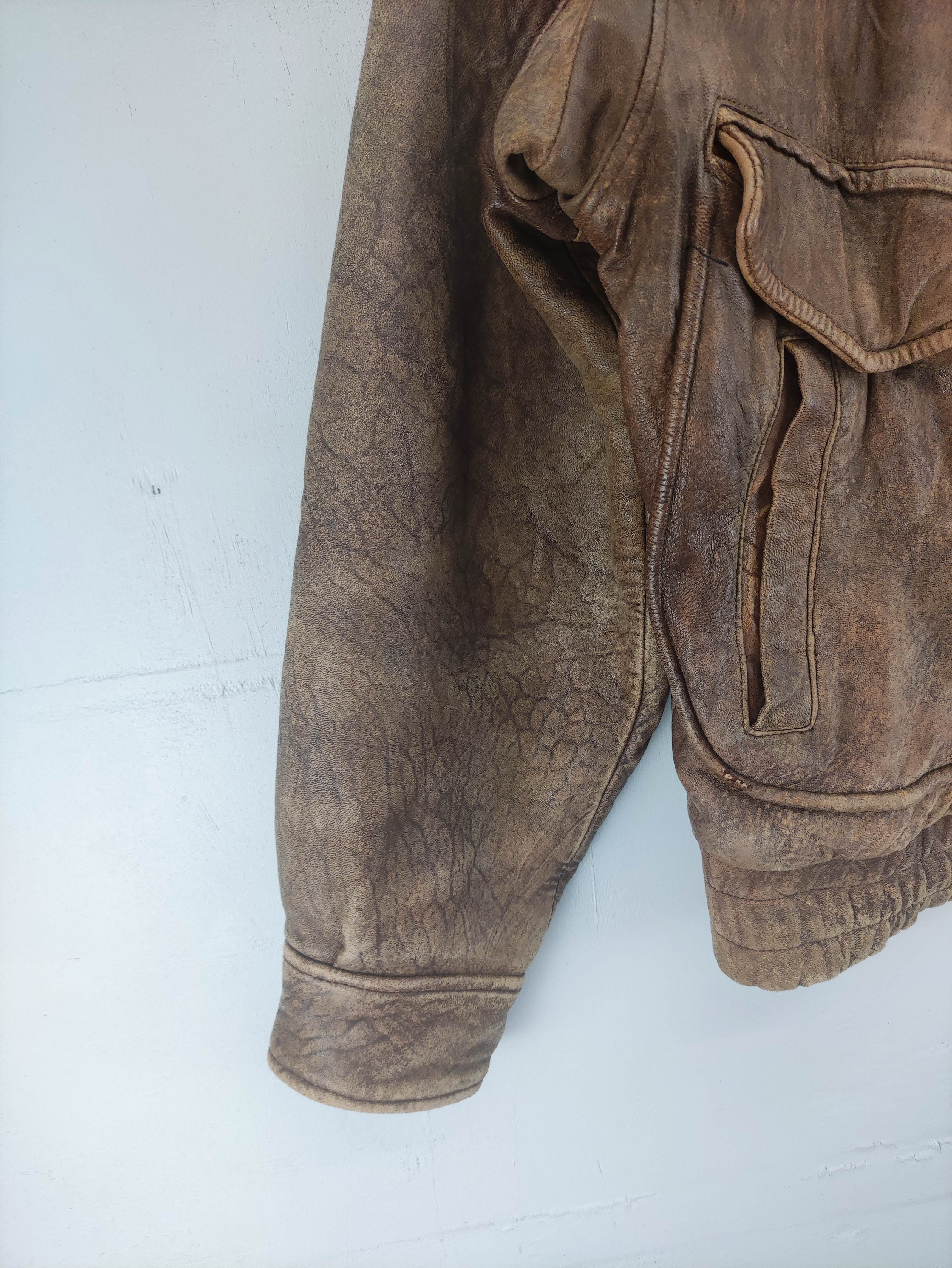 Vintage Lmdgees Sheep Leather Jacket Zipper - 2