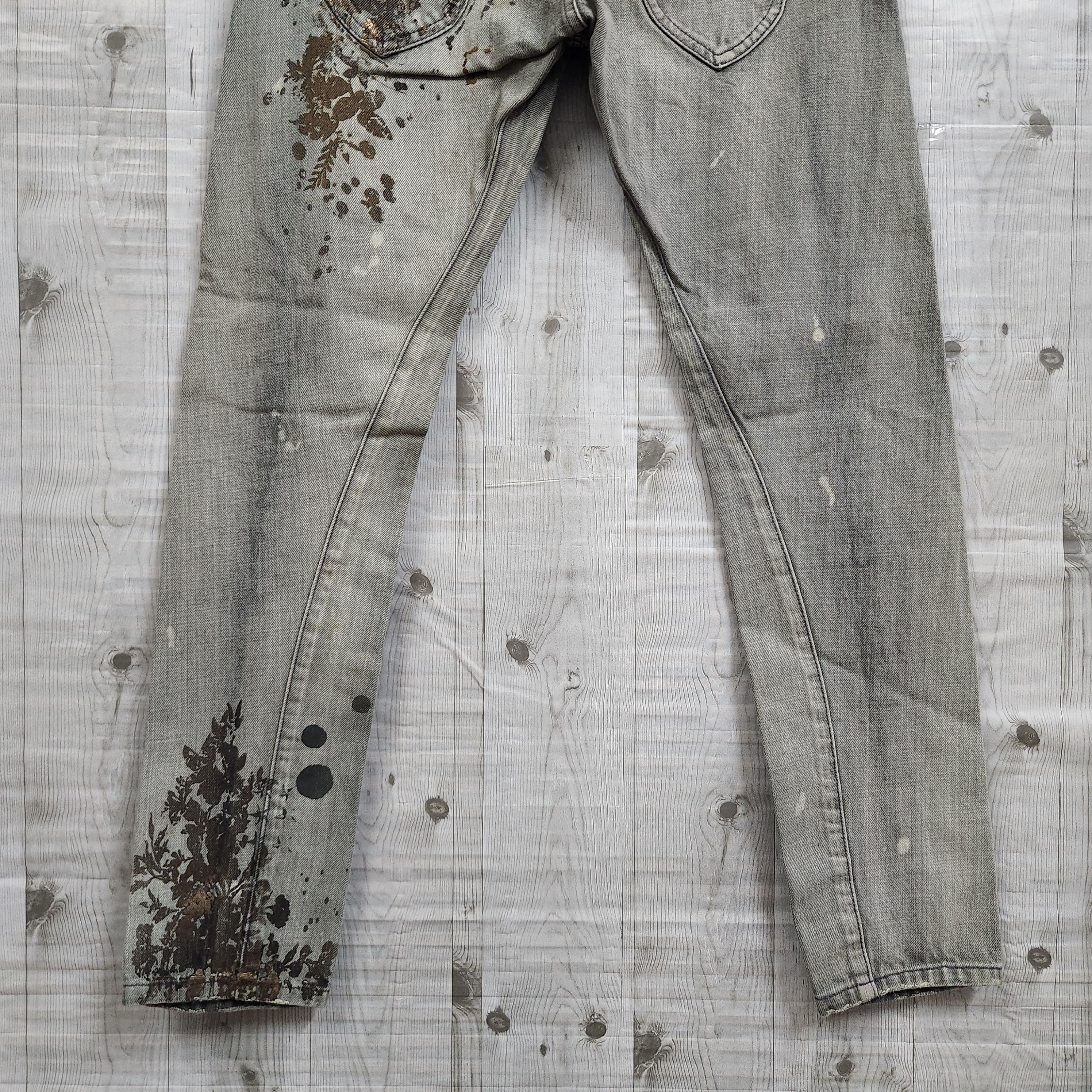 Japanese Brand - Vintage RNA Arts Splattered Denim Jeans Japan - 8