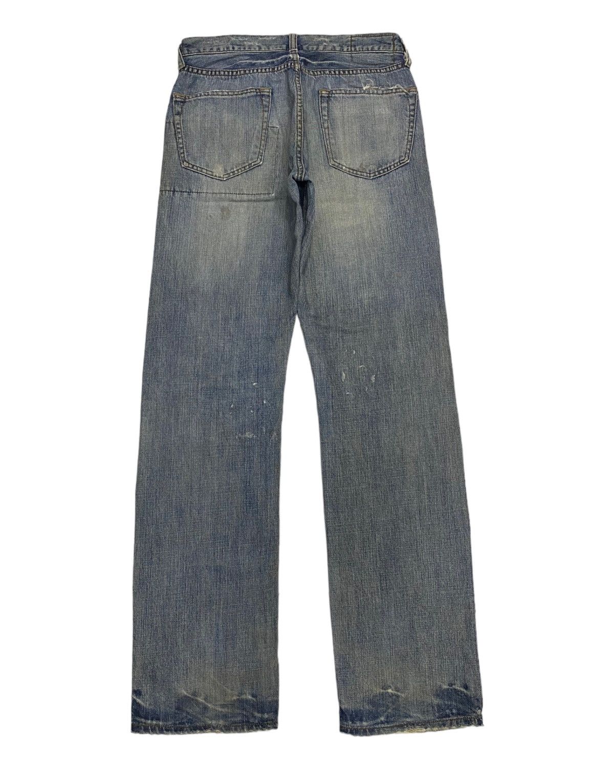 VINTAGE JAPANESE DISTRESSED DENIM JEANS - 2