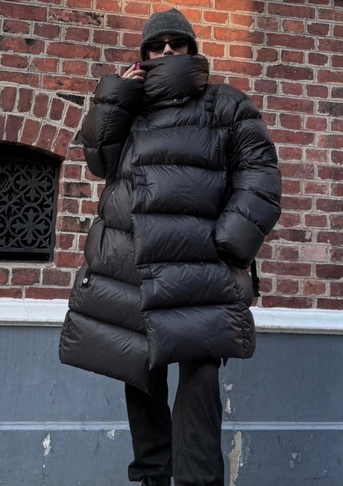 Rick Owens padded high-neck down coat - 1