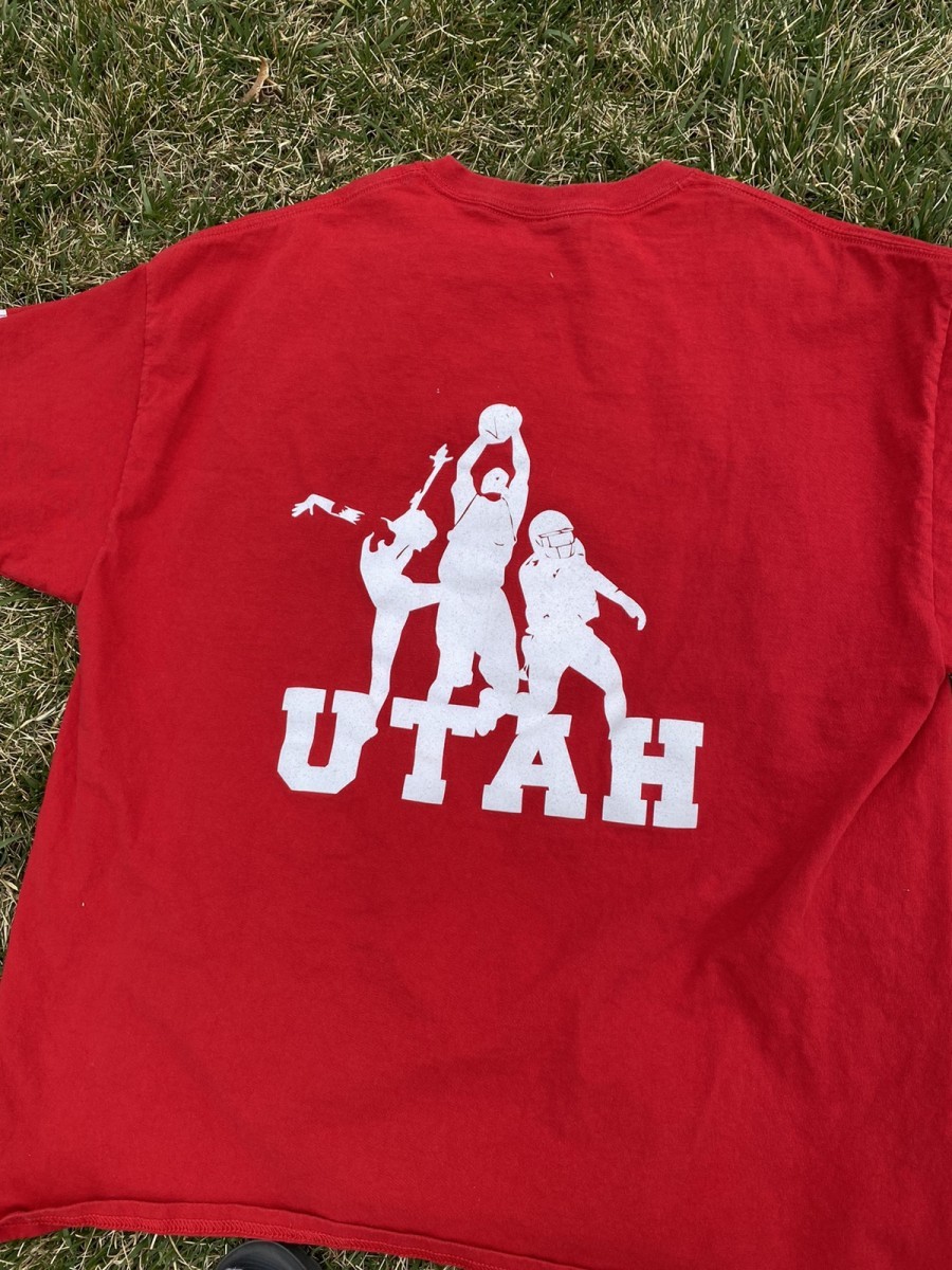 Vintage - University of Utah Utes Red Tee - 2