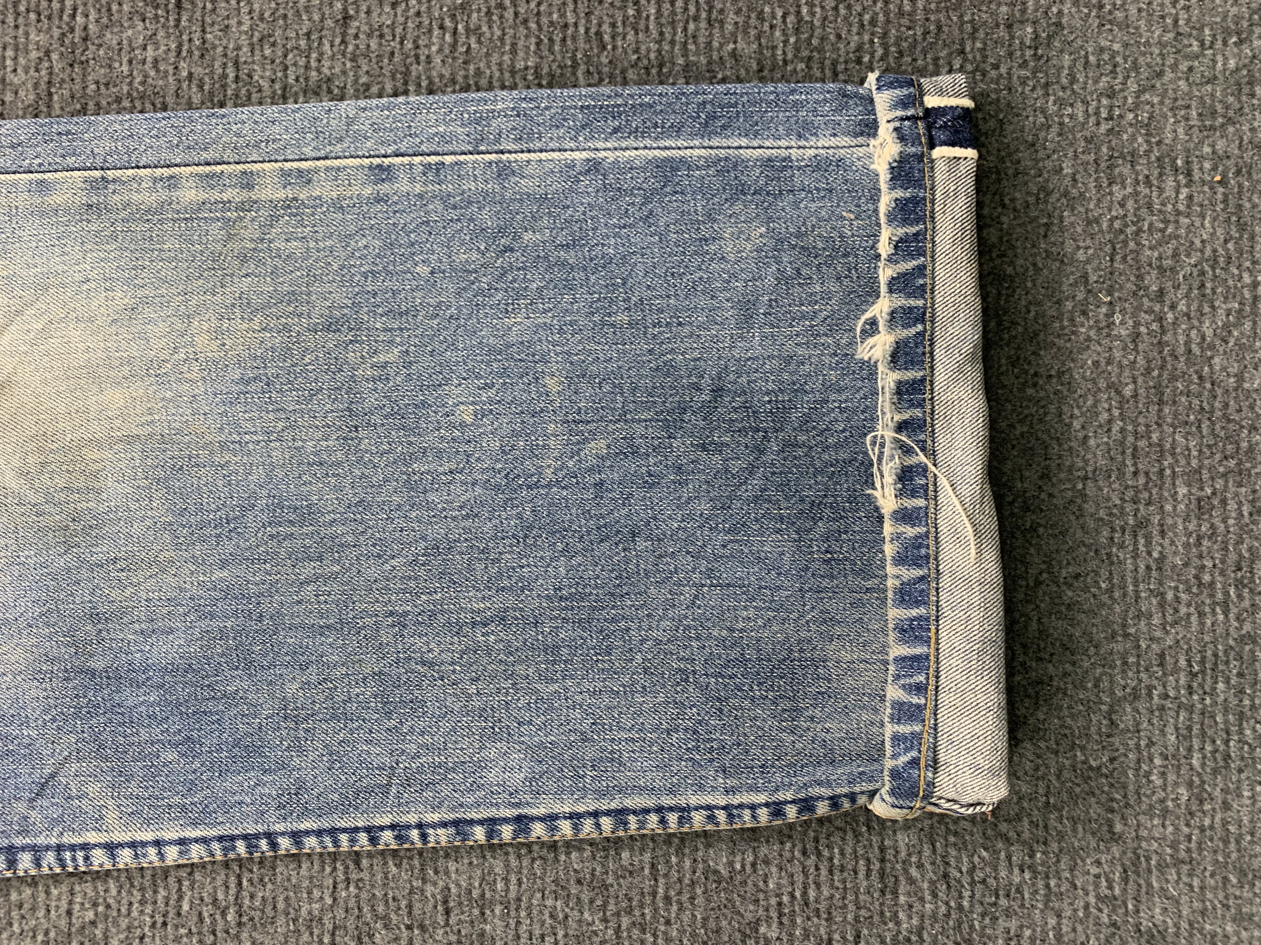 Vintage - Vintage 90s Levis 503 Selvedge Faded Blue Jeans - 10