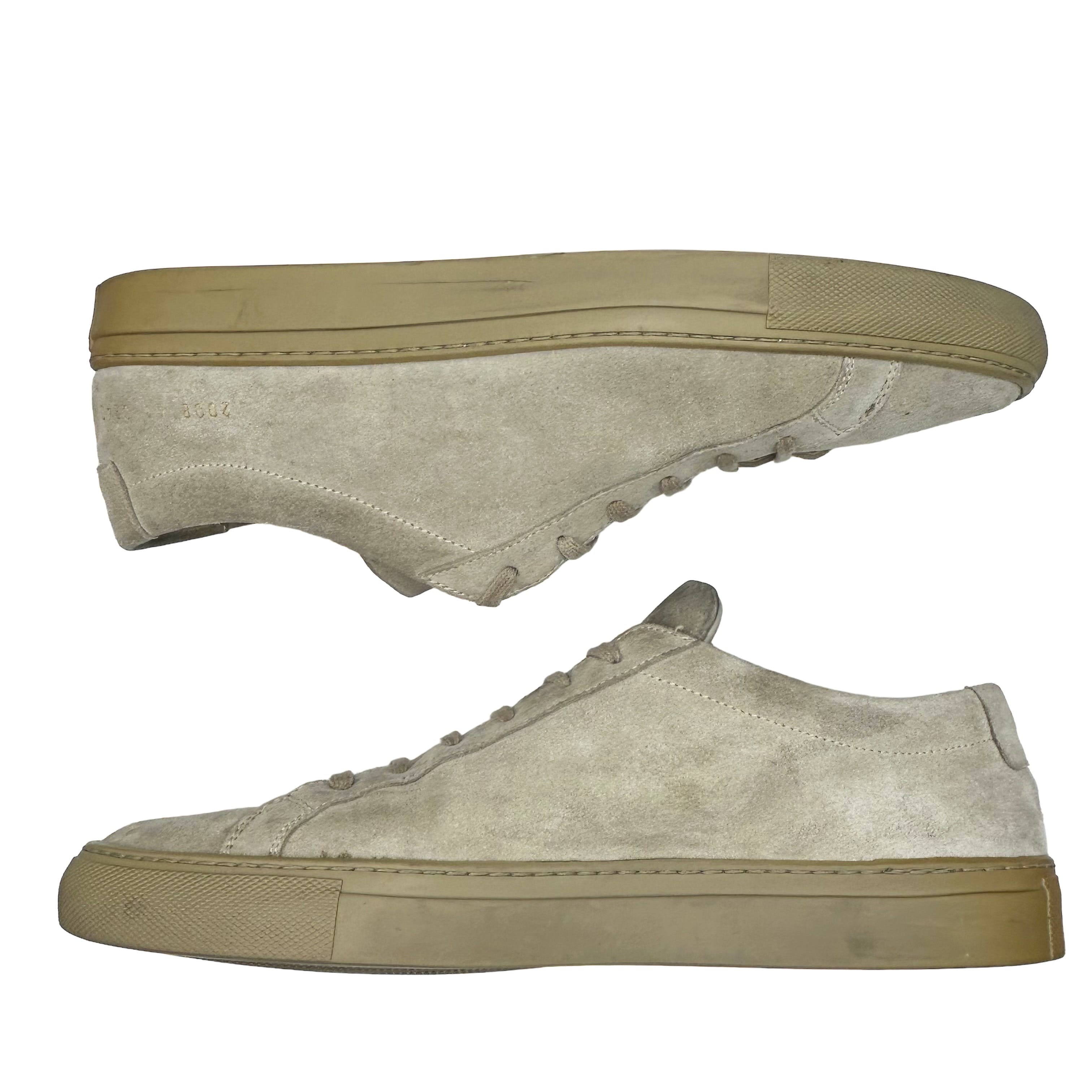 Taupe Suede Achilles Low Sneakers - 12