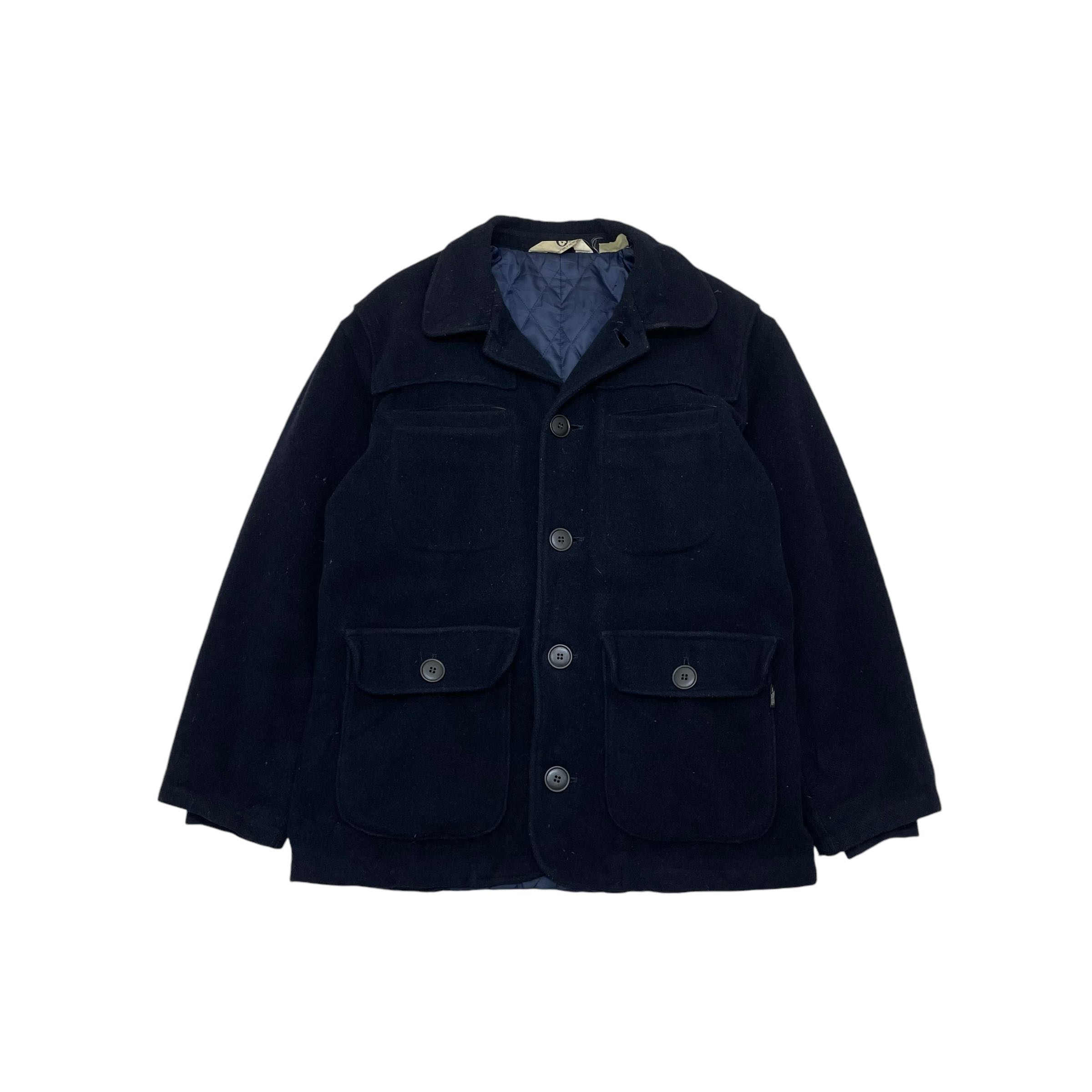 Vintage Goodenough Detachable Hooded Wool Multi Pocket Parka Jacket Made In Japan - 5