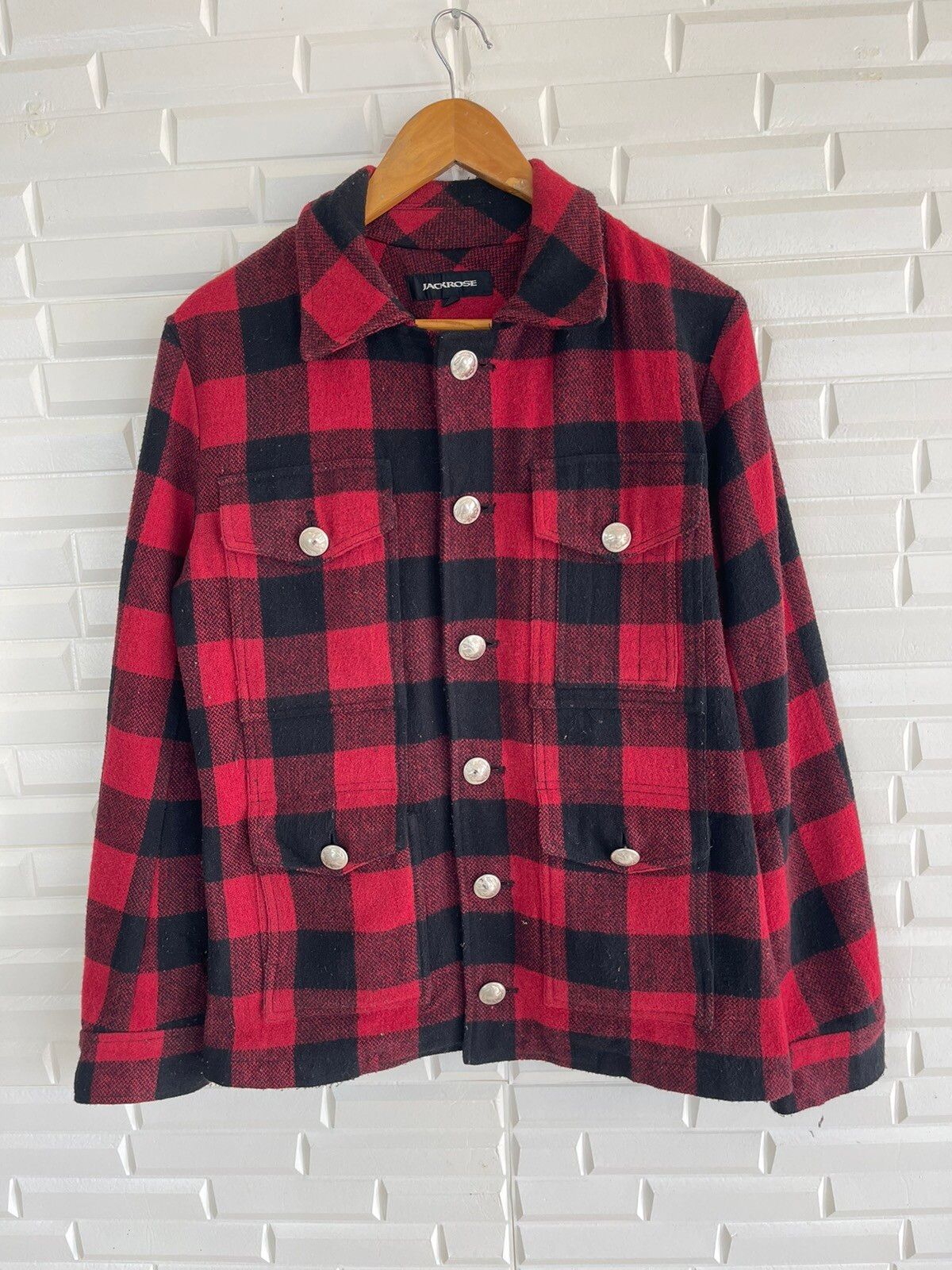 Vintage Flannel Tartan Jackrose Asphalt Animal Outlaws - 7