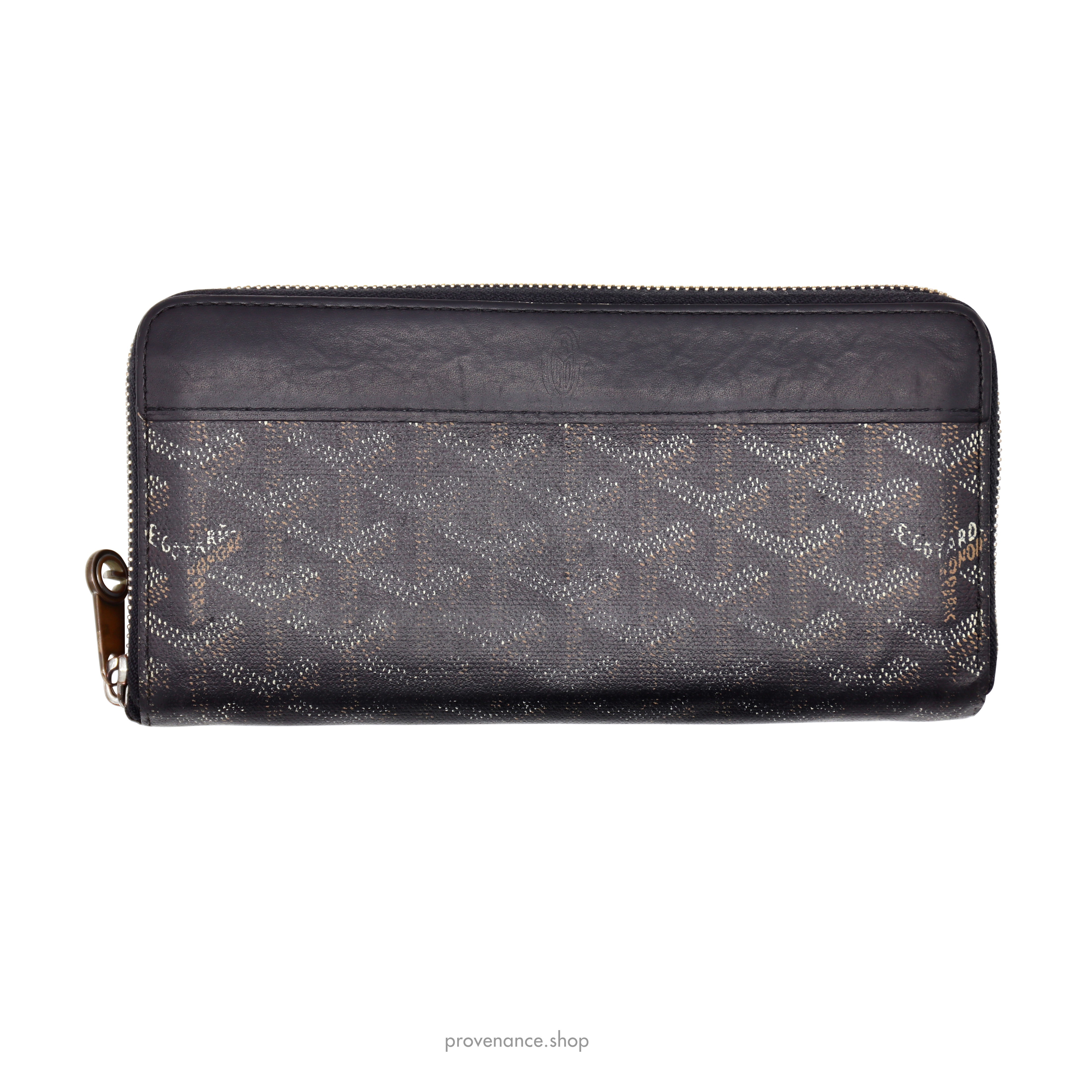 Goyard Matignon Zipped Wallet - Black Goyardine - 2