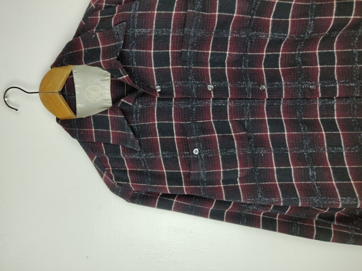Japanese Brand - D/W Japan Checked Flannel Button Up Shirt Oxford - 4