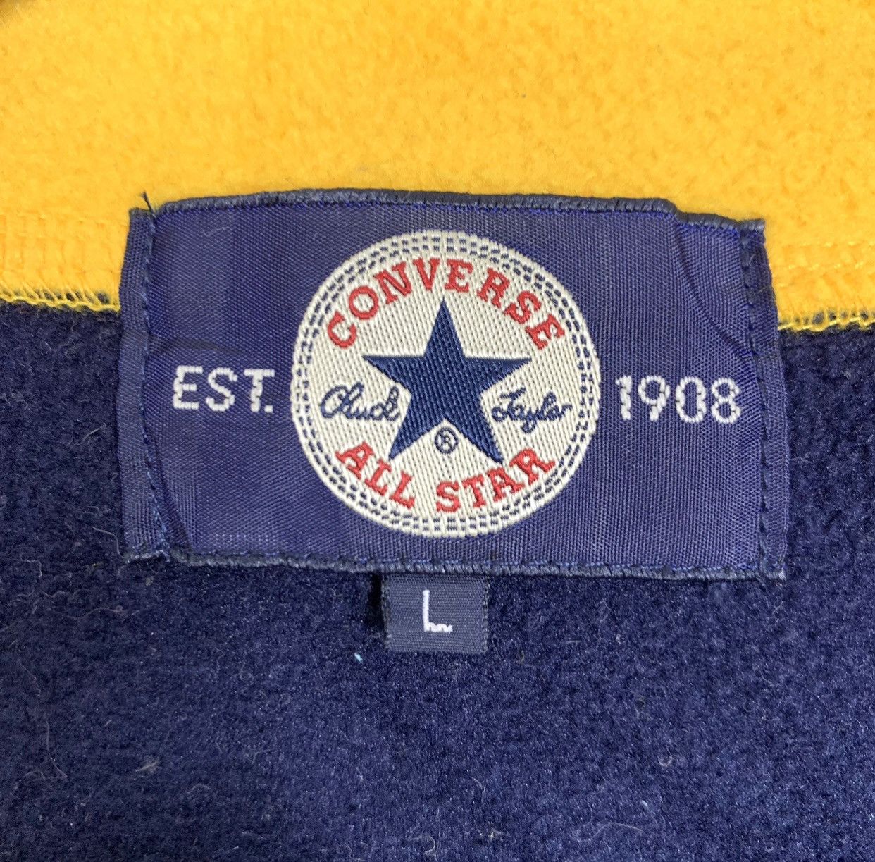 Vintage Converse All Star Fleece Zip Up Light Jacket - 9