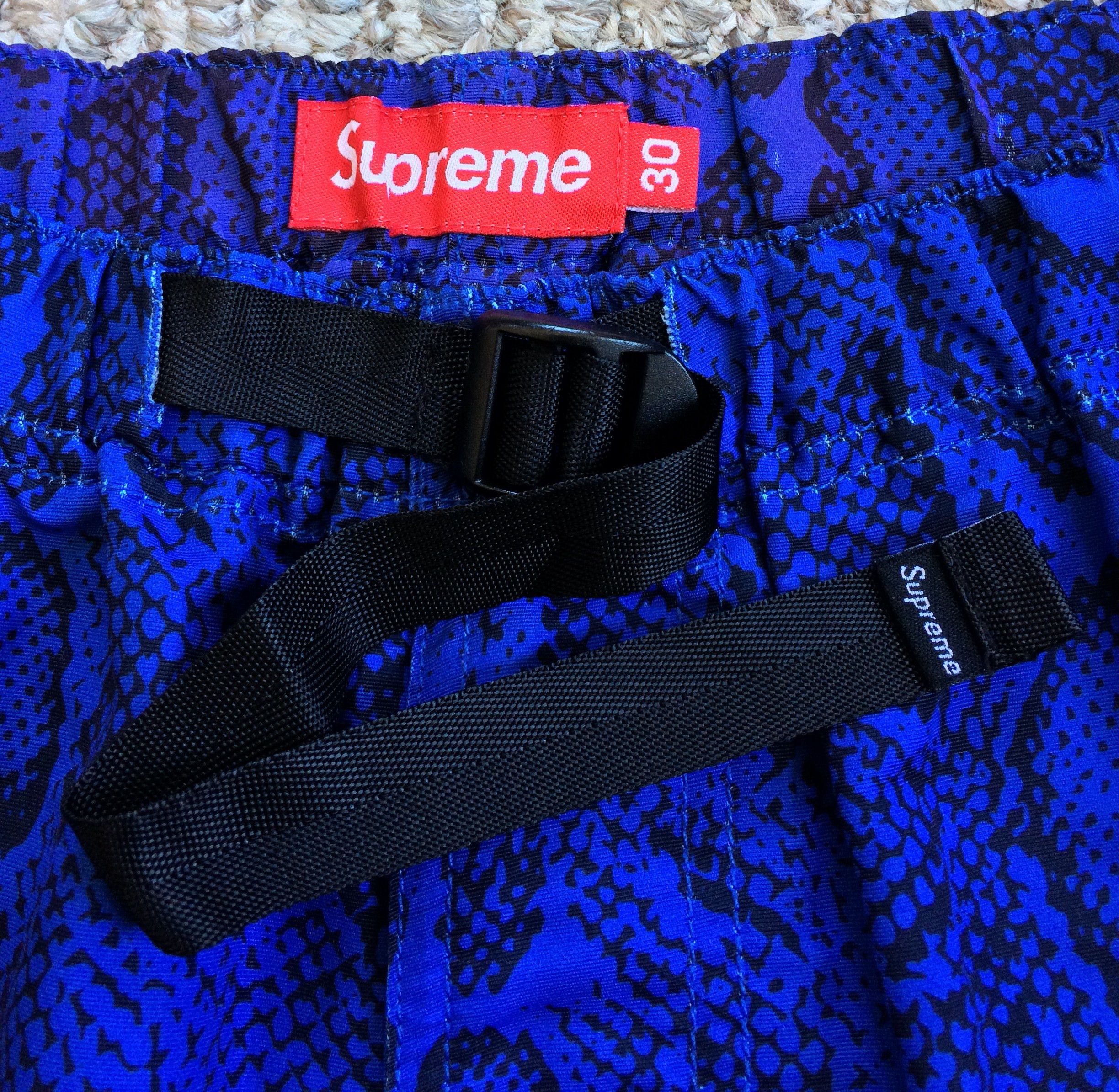 S/S 2012 Supreme Snakeskin Belted Shorts - 2