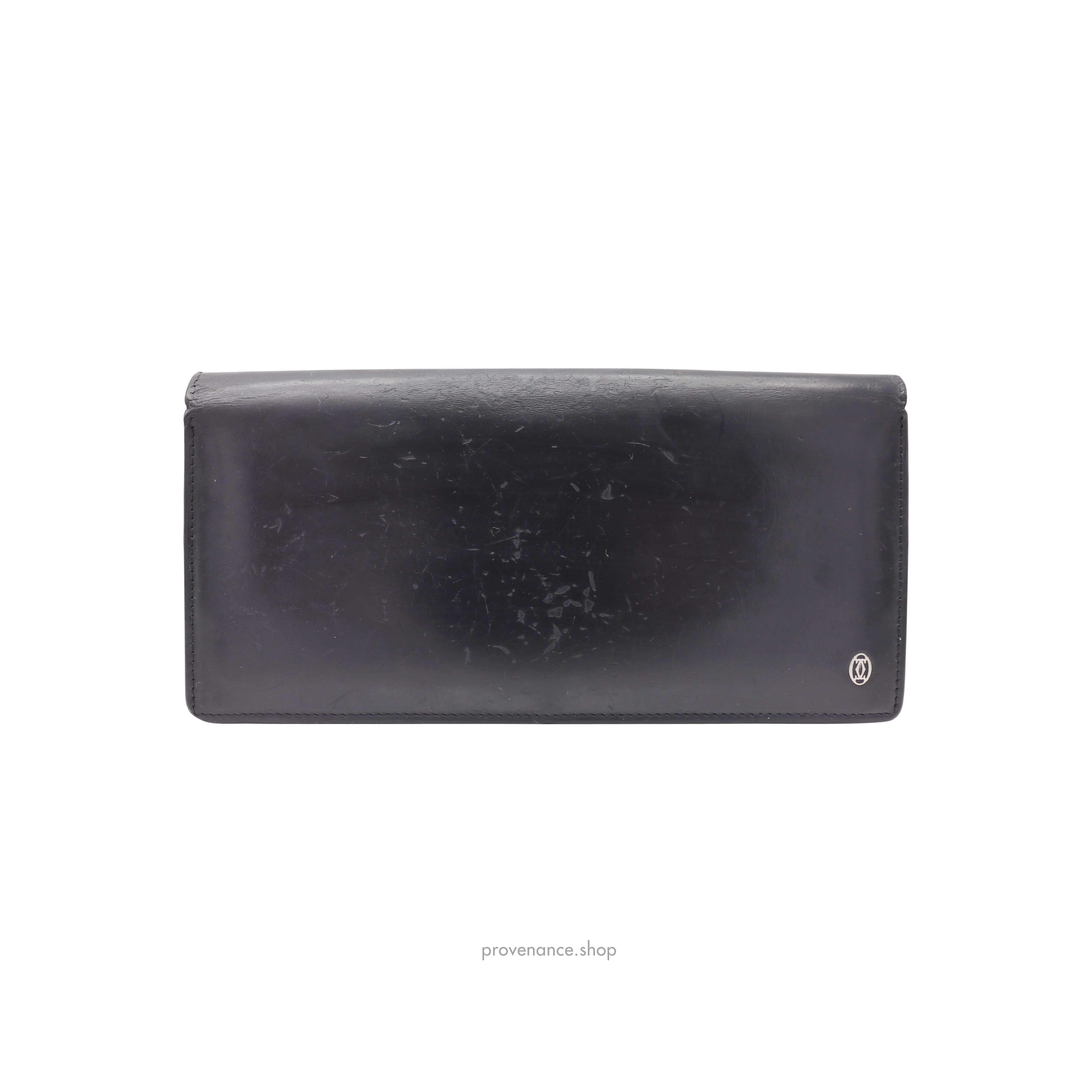Cartier Long Wallet - Black Leather - 1