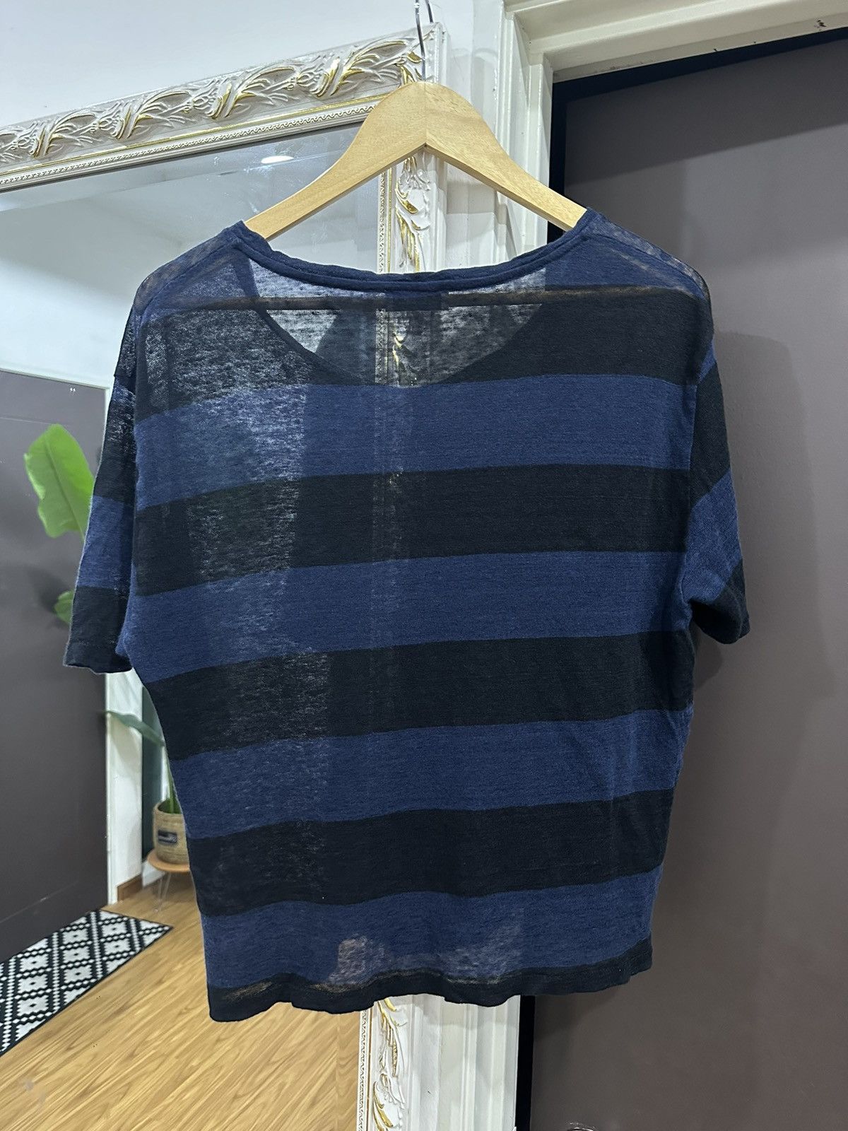 SS11 Acne Studios Wonder Stripe Knitted Linen Tee (Boxy) - 8
