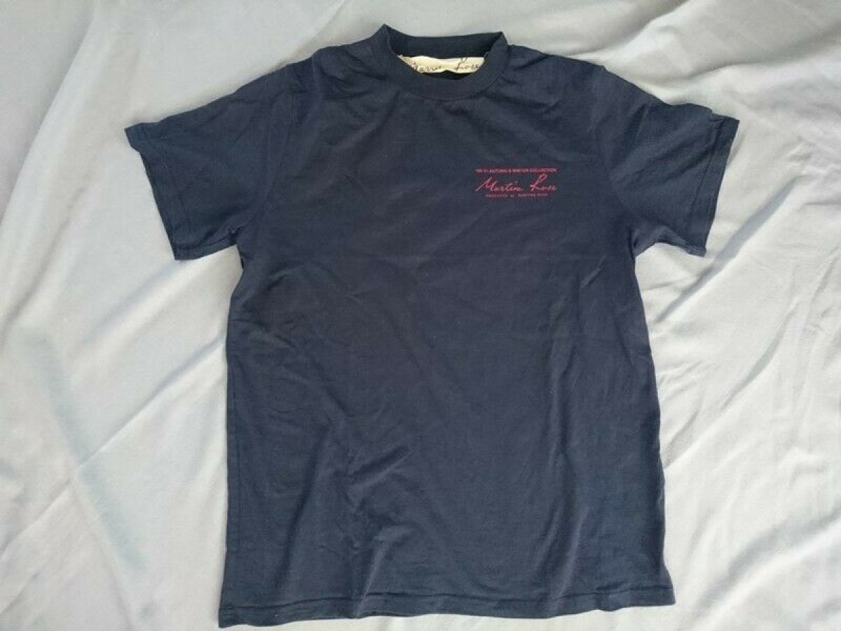 Martine Rose - Logo Classic T-Shirt Navy Blue Size S / M - 6