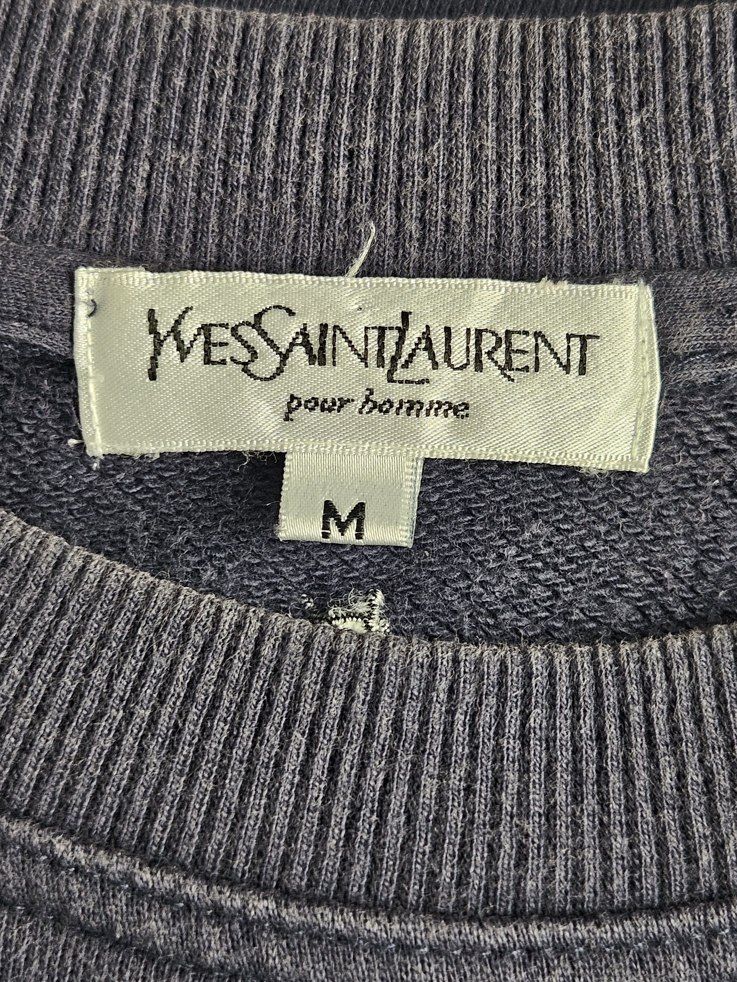 Yves Saint Laurent YSL Pour Homme Embroidery Sweatshirt - 4