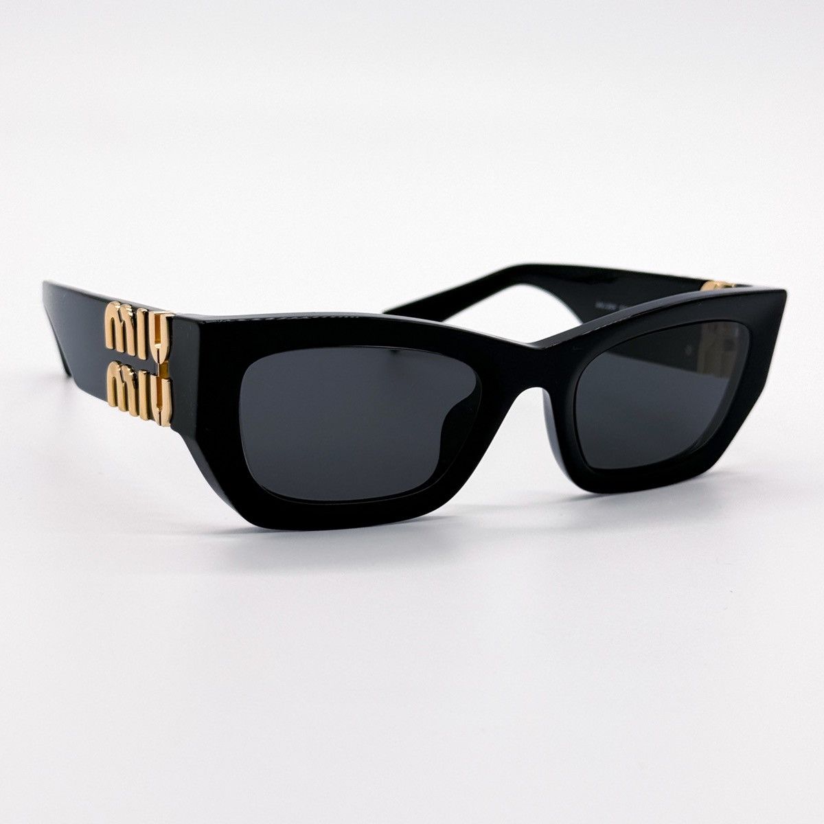 NEW MIU MIU MU09WS 1AB5S0 BLACK SMU 09W 1AB5S0 SUNGLASSES - 5