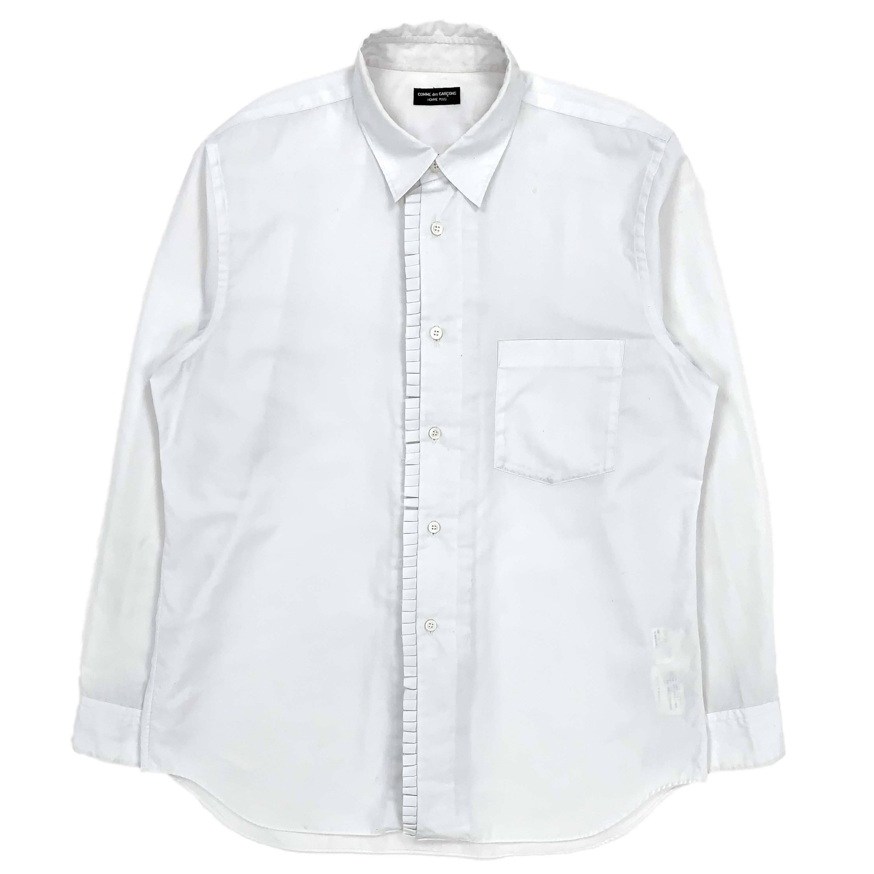 SS99 Concealed Polyester-Cotton Ruffle Shirt - 2