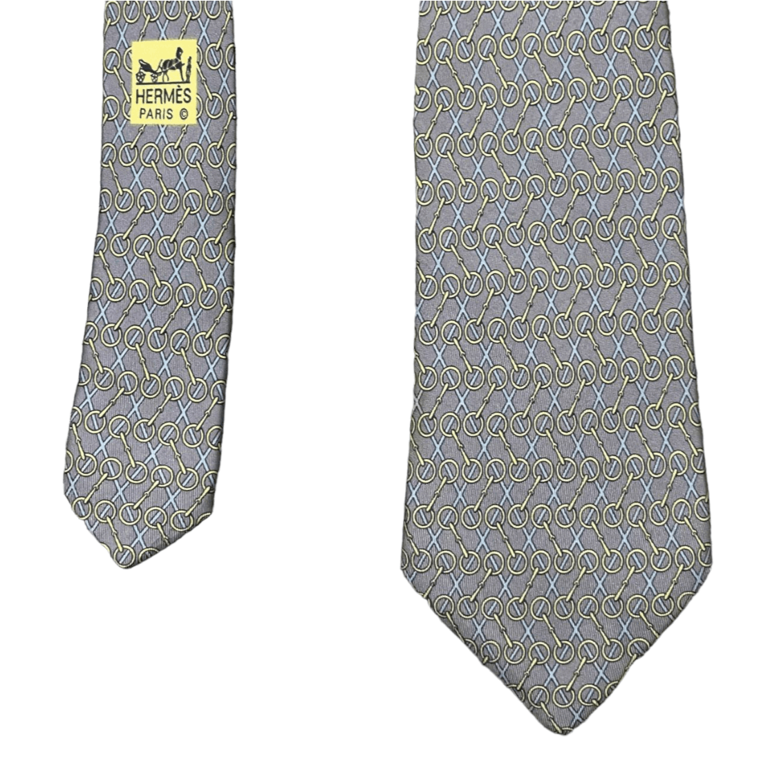 Vintage Hermes Paris Silk Tie - 1