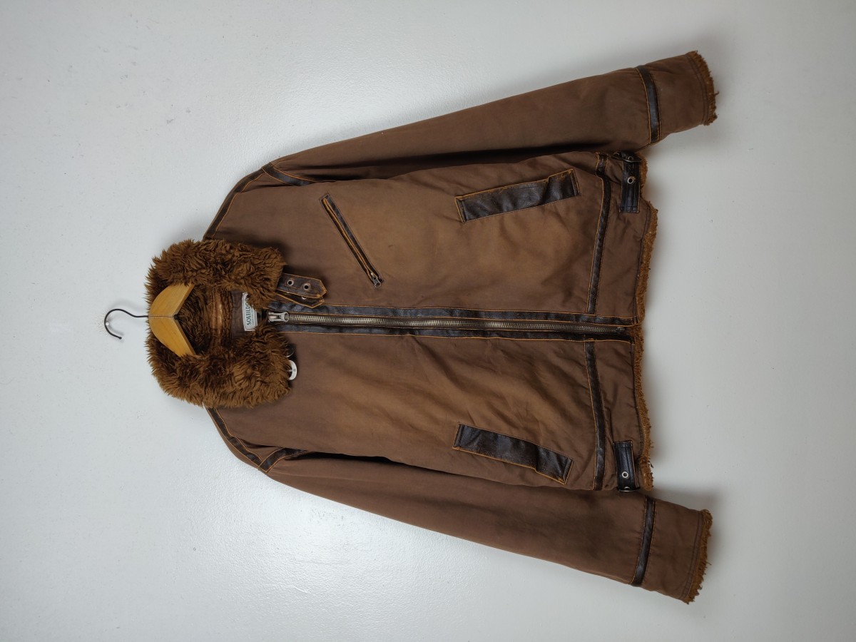 Designer - Soleil D'oR France Sherpa Shearling Winter Jacket - 2
