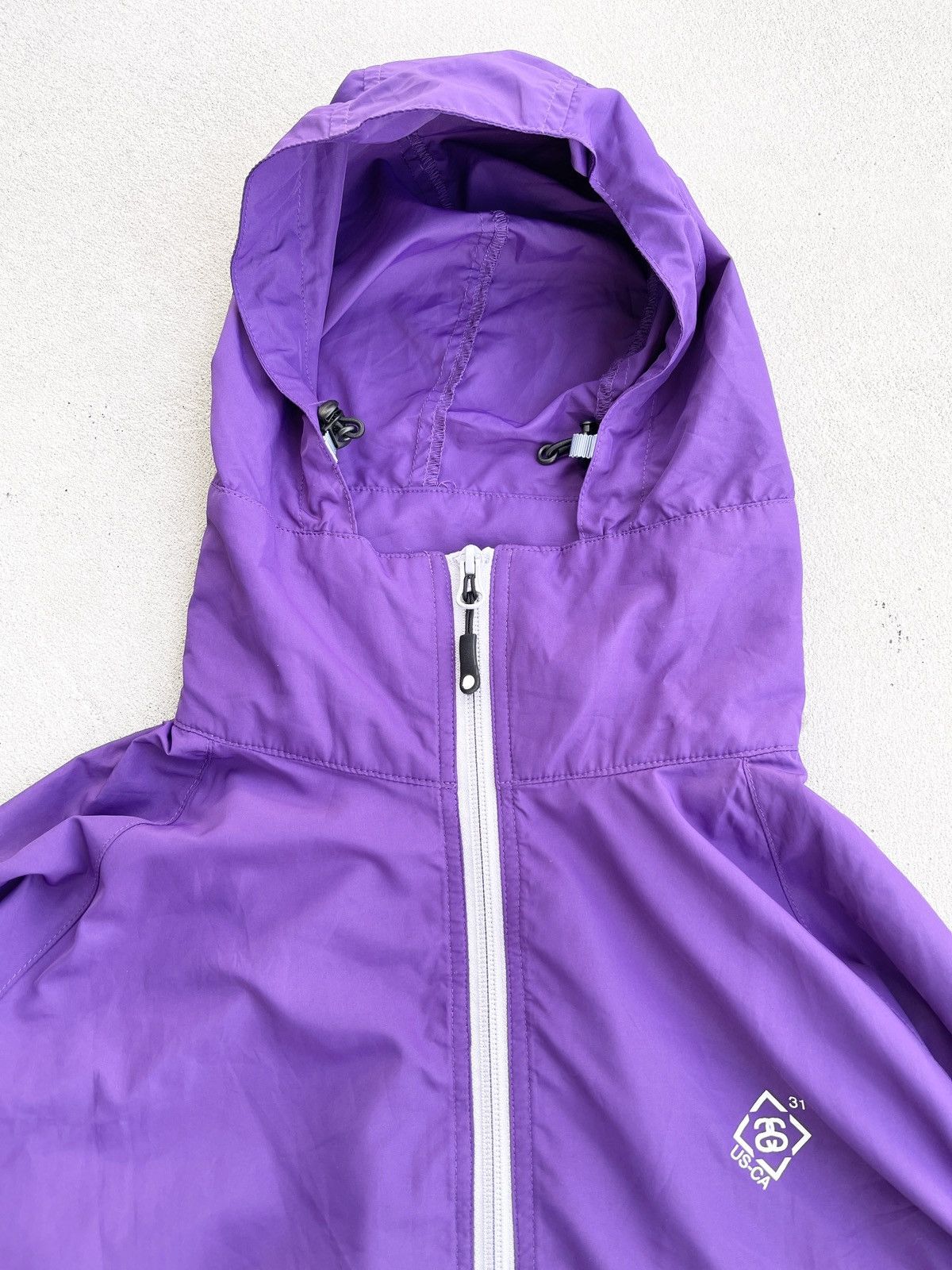 STEAL! Vintage 2000s Stussy Purple Windbreaker Jacket - 3