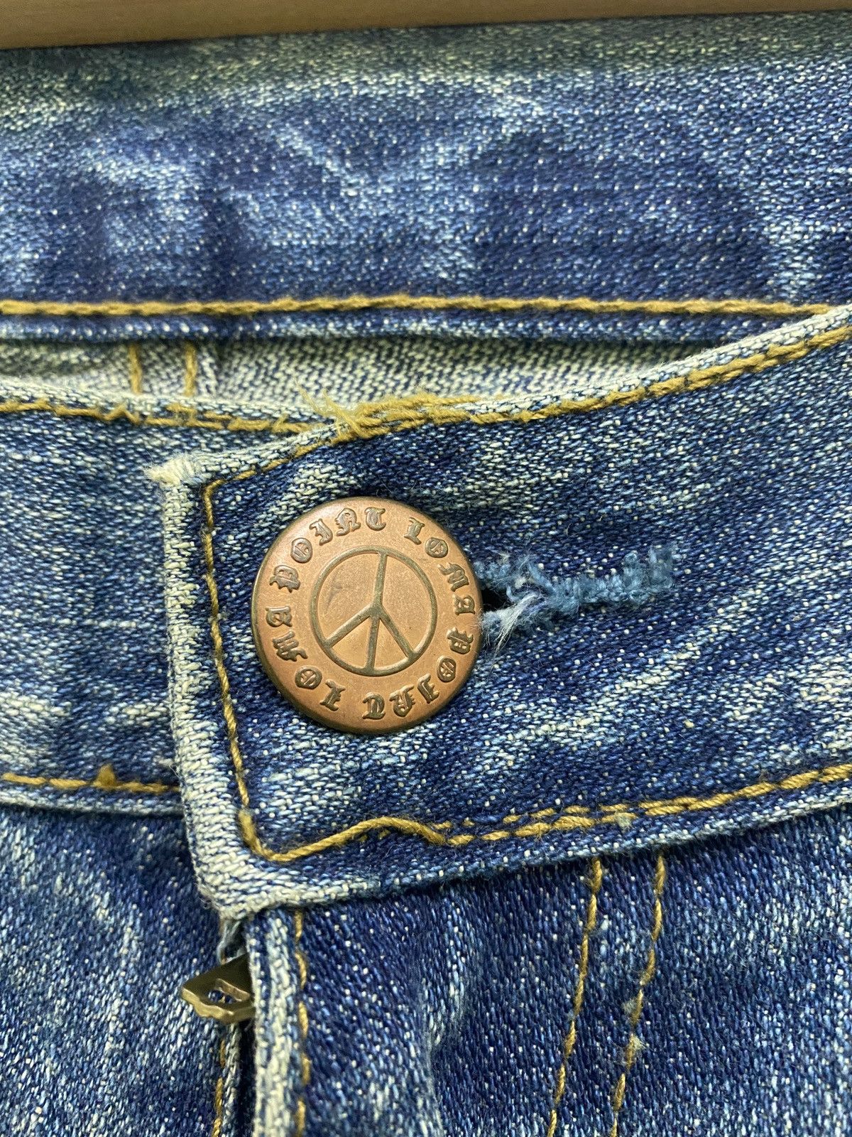 Designer - Vintage POINT LOMA Daicock Peace Denim Evisu Inspired - 7